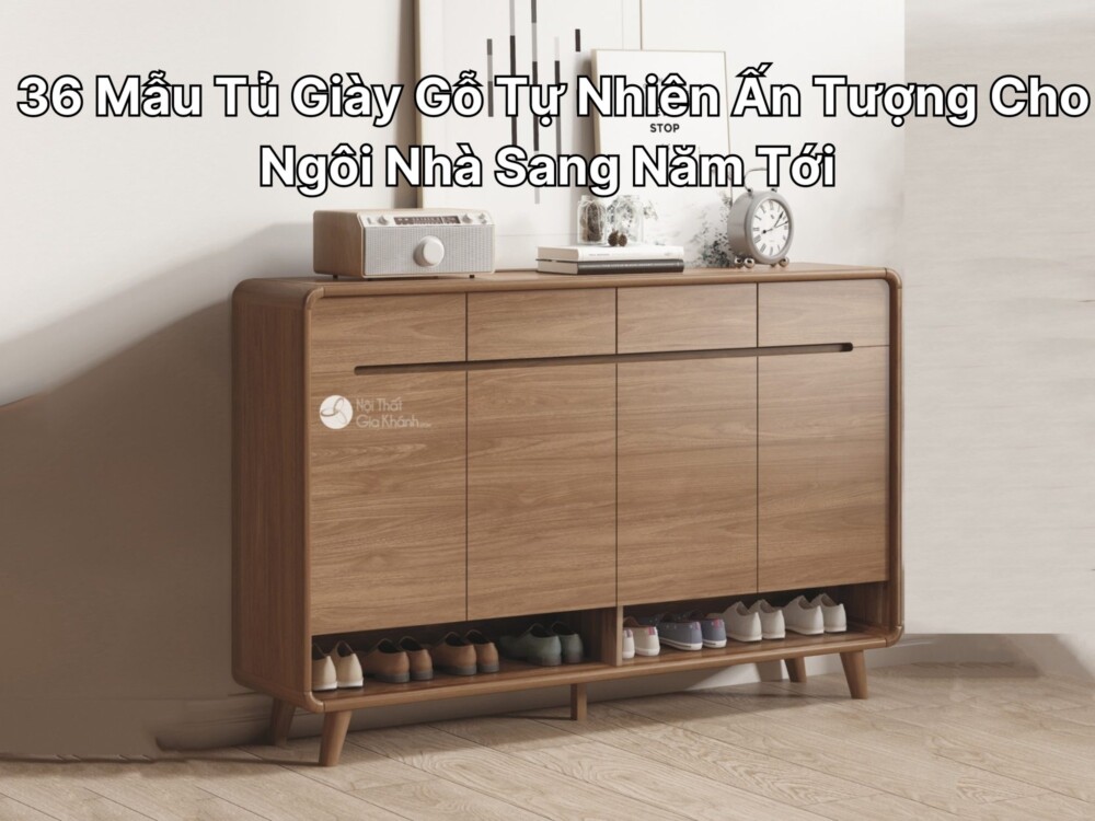 tủ giày gỗ tự nhiên