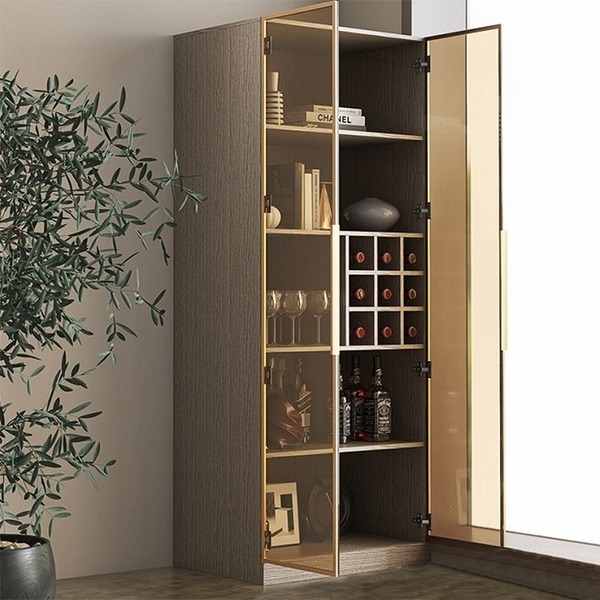 17 Mẫu Tủ Rượu Cánh Kính Nâng Tầm Không Gian Nhà Việt