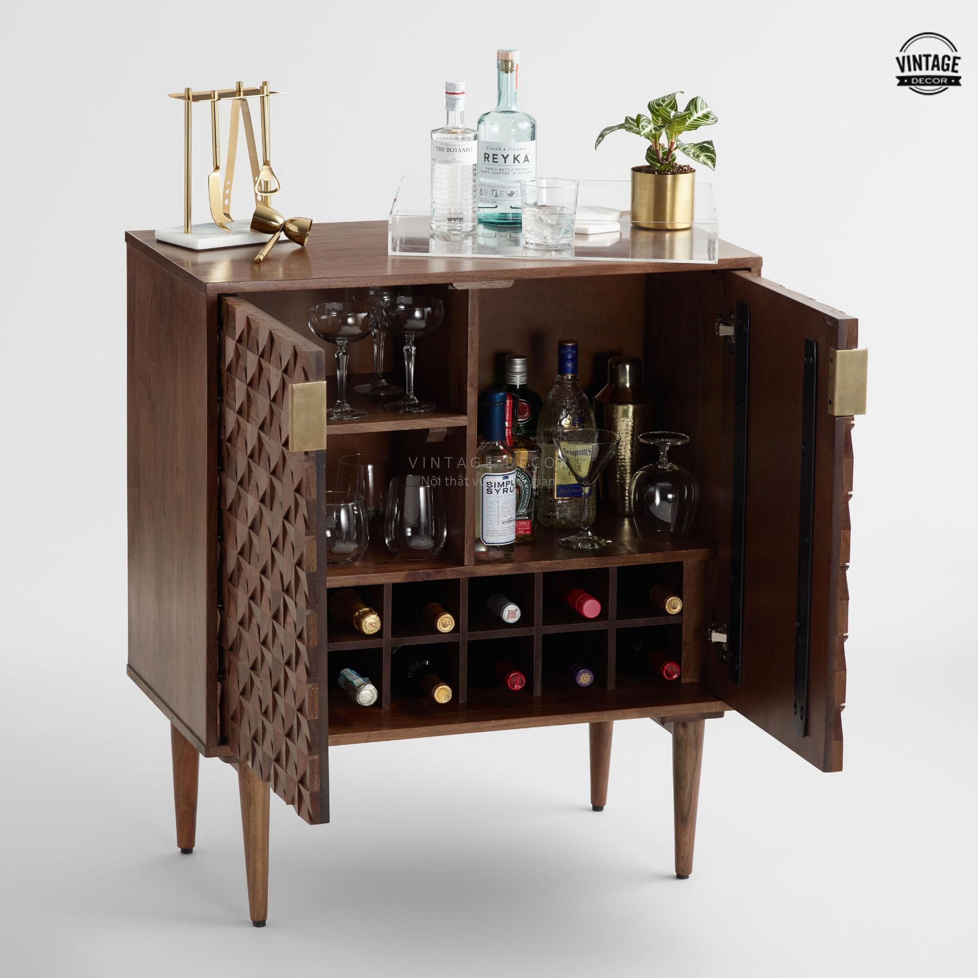 20 Tủ Rượu Quầy Bar Đẹp, Sang Đủ Tiện Nghi Mọi Không Gian