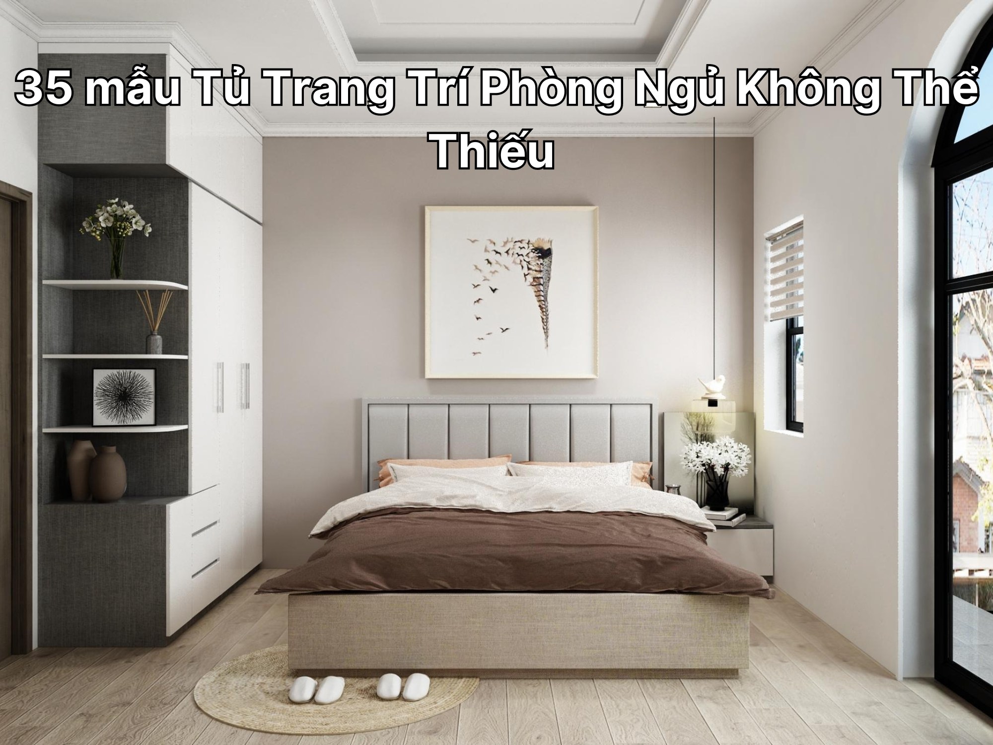 35 mẫu Tủ Trang Trí Phòng Ngủ Không Thể Thiếu