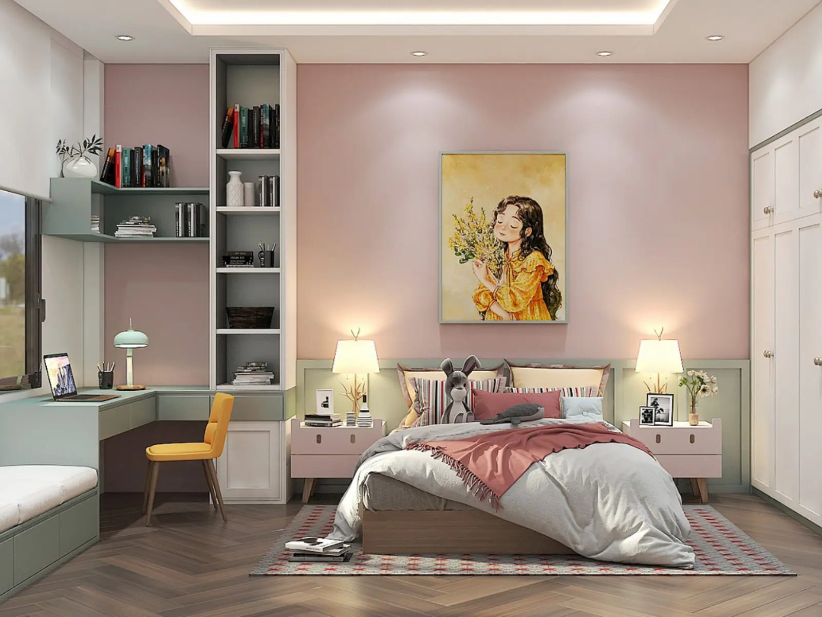 Điểm Danh 21 Mẫu Phòng Ngủ Màu Hồng Lãng Man Và Ngọt Ngào