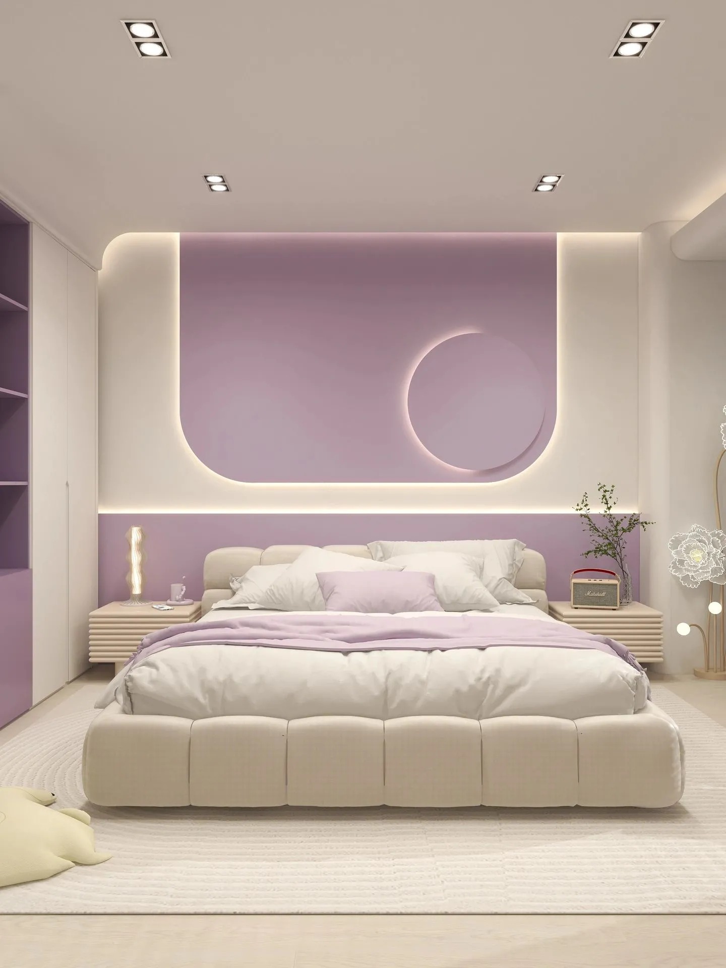 22 Mẫu Phòng Ngủ Màu Tím Đủ Sắc Thái Từ Mộng Mơ Tới Quyến Rũ