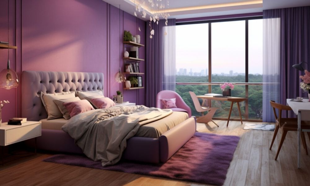 22 Mẫu Phòng Ngủ Màu Tím Đủ Sắc Thái Từ Mộng Mơ Tới Quyến Rũ