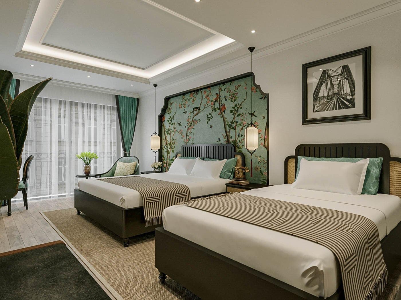 Điểm Mặt 19 Mẫu Phòng ngủ Indochine Tinh Tế Chuẩn Đông Dương