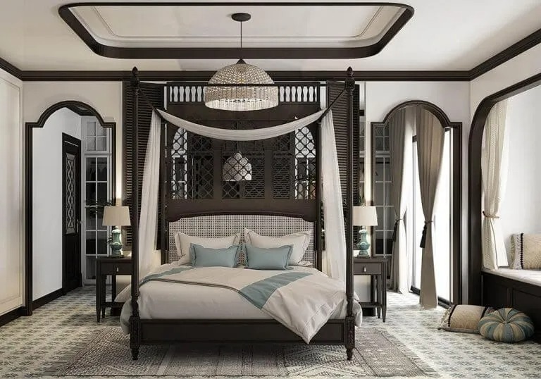 Điểm Mặt 19 Mẫu Phòng ngủ Indochine Tinh Tế Chuẩn Đông Dương