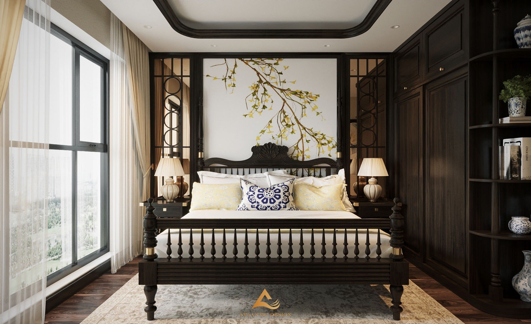 Điểm Mặt 19 Mẫu Phòng ngủ Indochine Tinh Tế Chuẩn Đông Dương