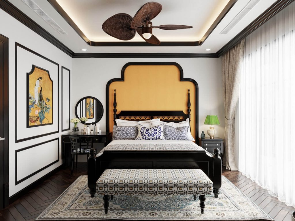Điểm Mặt 19 Mẫu Phòng ngủ Indochine Tinh Tế Chuẩn Đông Dương