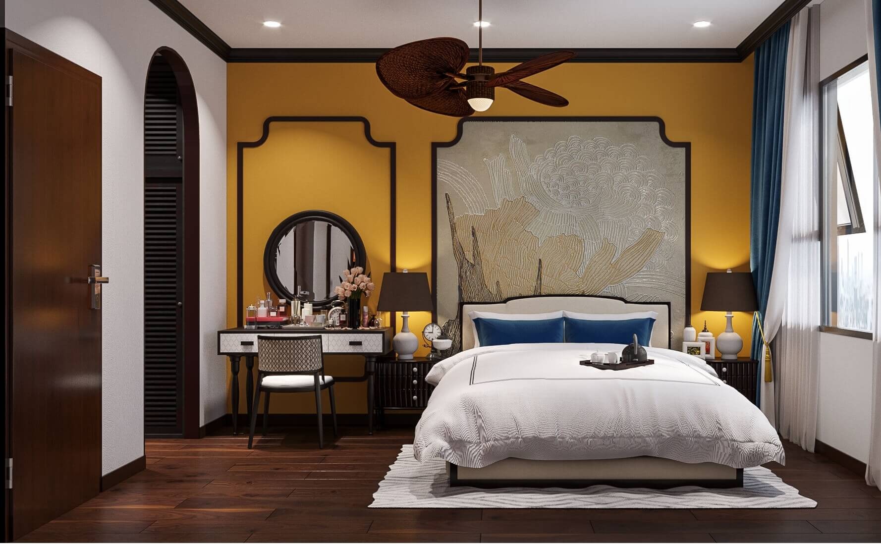 Điểm Mặt 19 Mẫu Phòng ngủ Indochine Tinh Tế Chuẩn Đông Dương