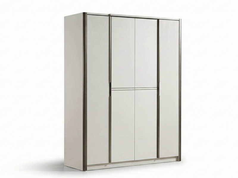 Tủ quần áo 4 cánh thuộc bộ BN2473-18 của Gia Khánh, chụp chính diện trên nền trắng. Tủ có thiết kế hiện đại với sự kết hợp…