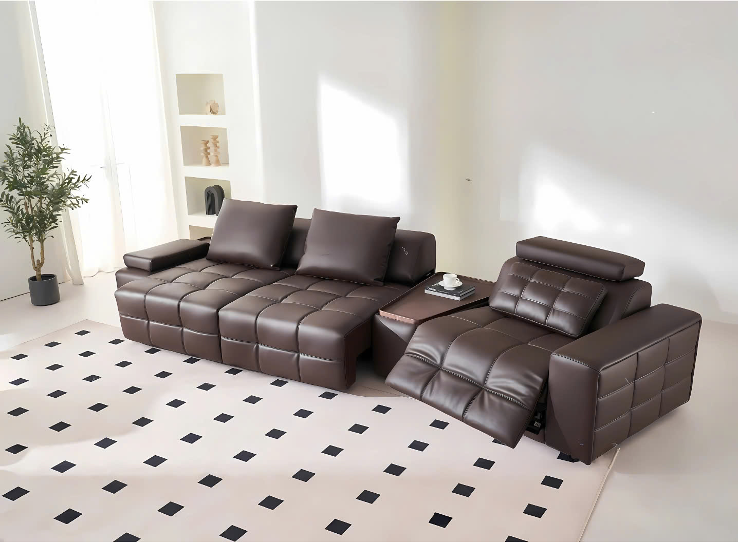 Ghế Sofa Chỉnh Điện LIVELLO Phong Cách Ý SF8132