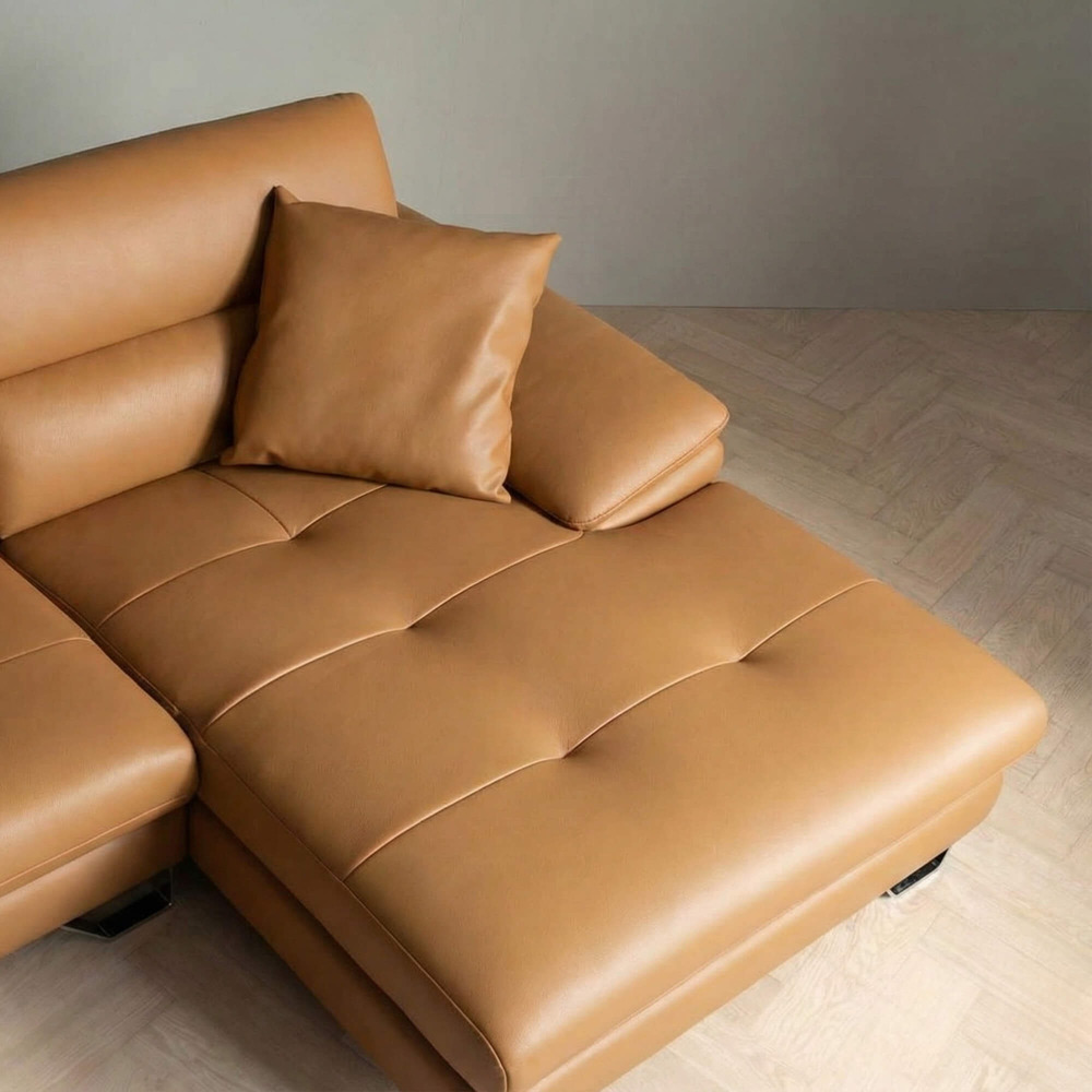 Sofa ARLO - Sofa Da Cao Cấp Góc Chữ L Hiện Đại Đệm Ngồi Êm Ái