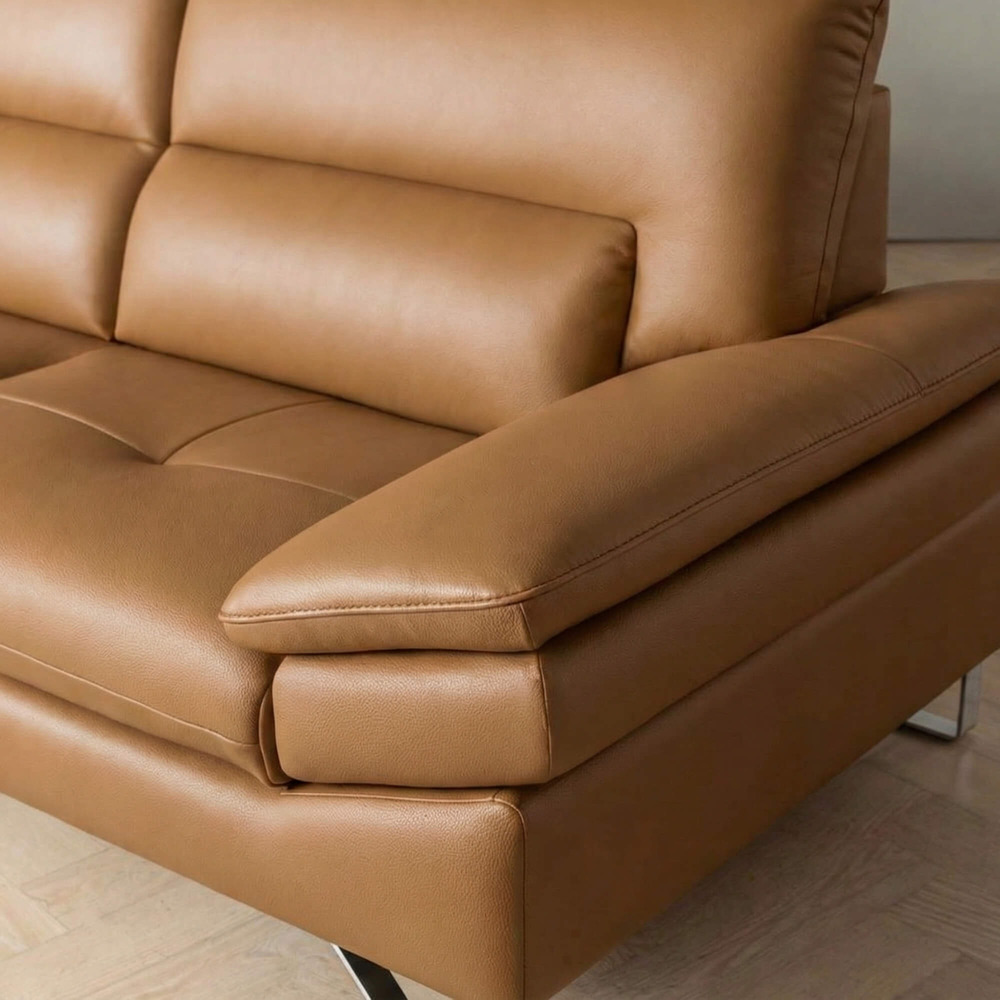 Sofa ARLO - Sofa Da Cao Cấp Góc Chữ L Hiện Đại Đệm Ngồi Êm Ái