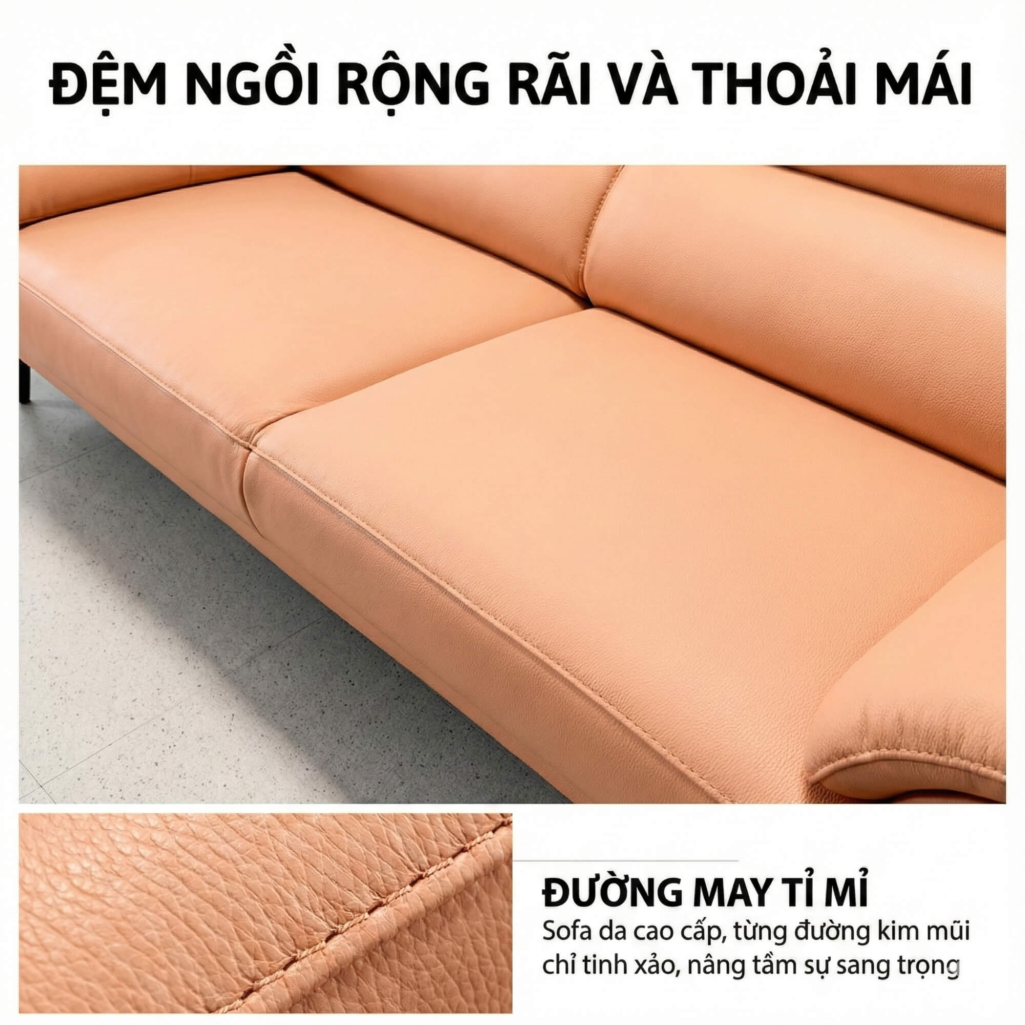 Sofa CONTOUR - Sofa Băng Nhỏ Gọn 2 Chỗ Cho Chung Cư 