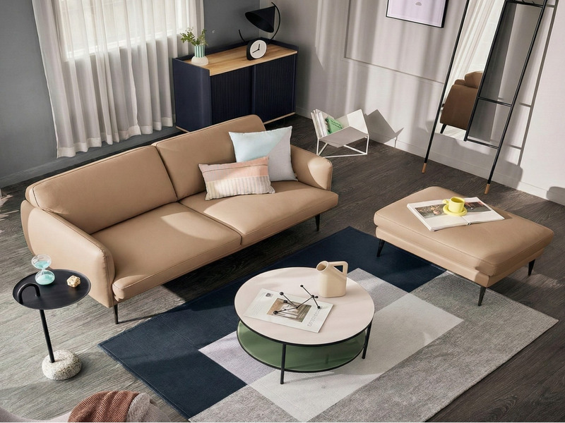 Sofa DELICA – Sofa Da Băng Đôi Cao Cấp Nhỏ Gọn Cho Phòng Khách Mini