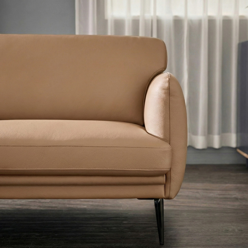Sofa DELICA – Sofa Da Băng Đôi Cao Cấp Nhỏ Gọn Cho Phòng Khách Mini