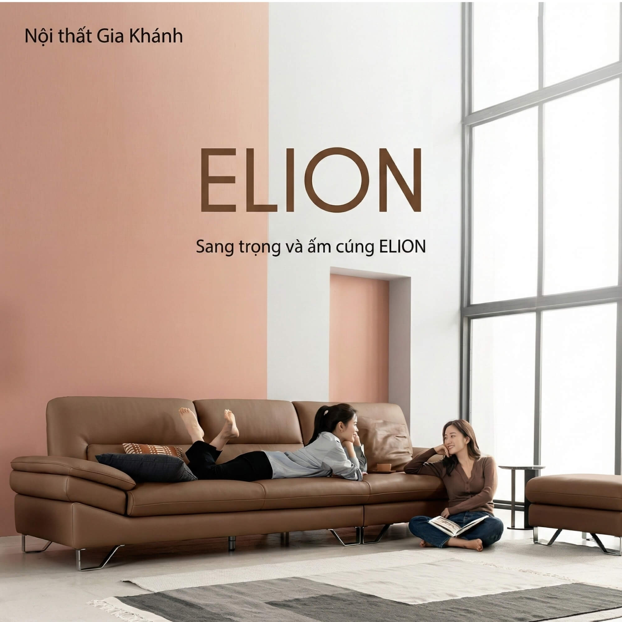 Sofa ELION – Sofa Văng Da Cao Cấp Hiện Đại Thiết Kế Tay Daybed