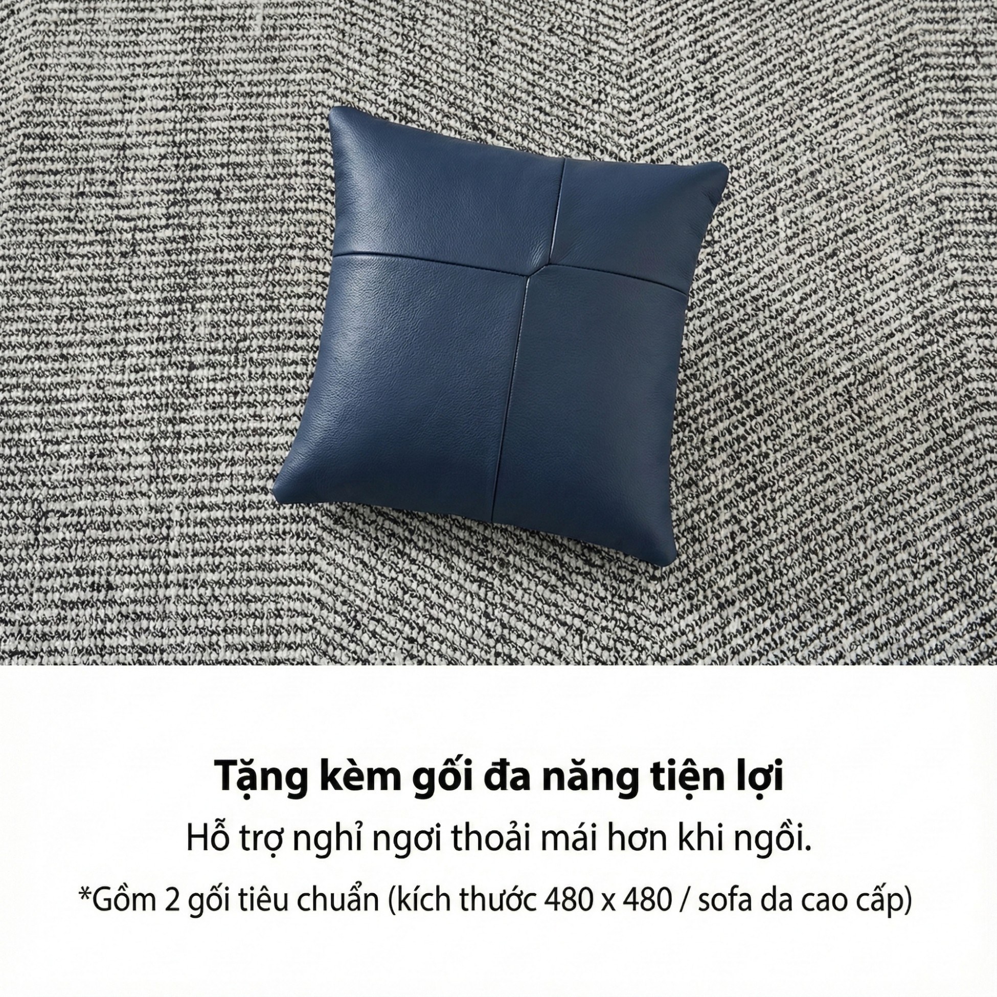 Sofa FLOWEN – Sofa Băng Hiện Đại 4 Chỗ Bọc Da Cao Cấp Êm Ái Thoải Mái 