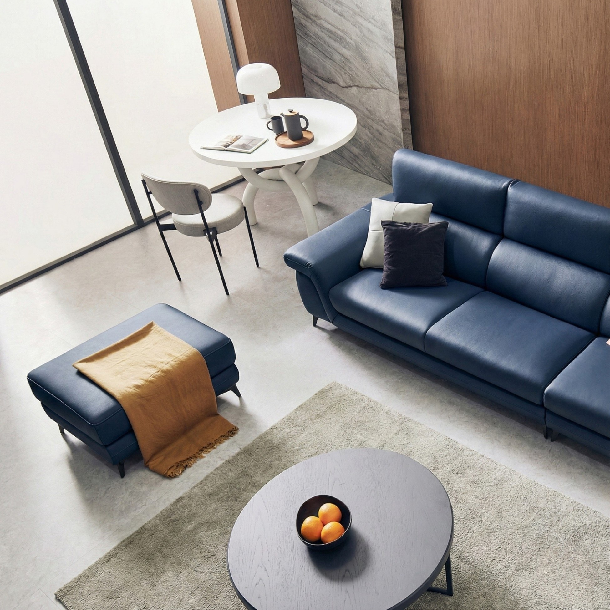 Sofa FLOWEN – Sofa Băng Hiện Đại 4 Chỗ Bọc Da Cao Cấp Êm Ái Thoải Mái 