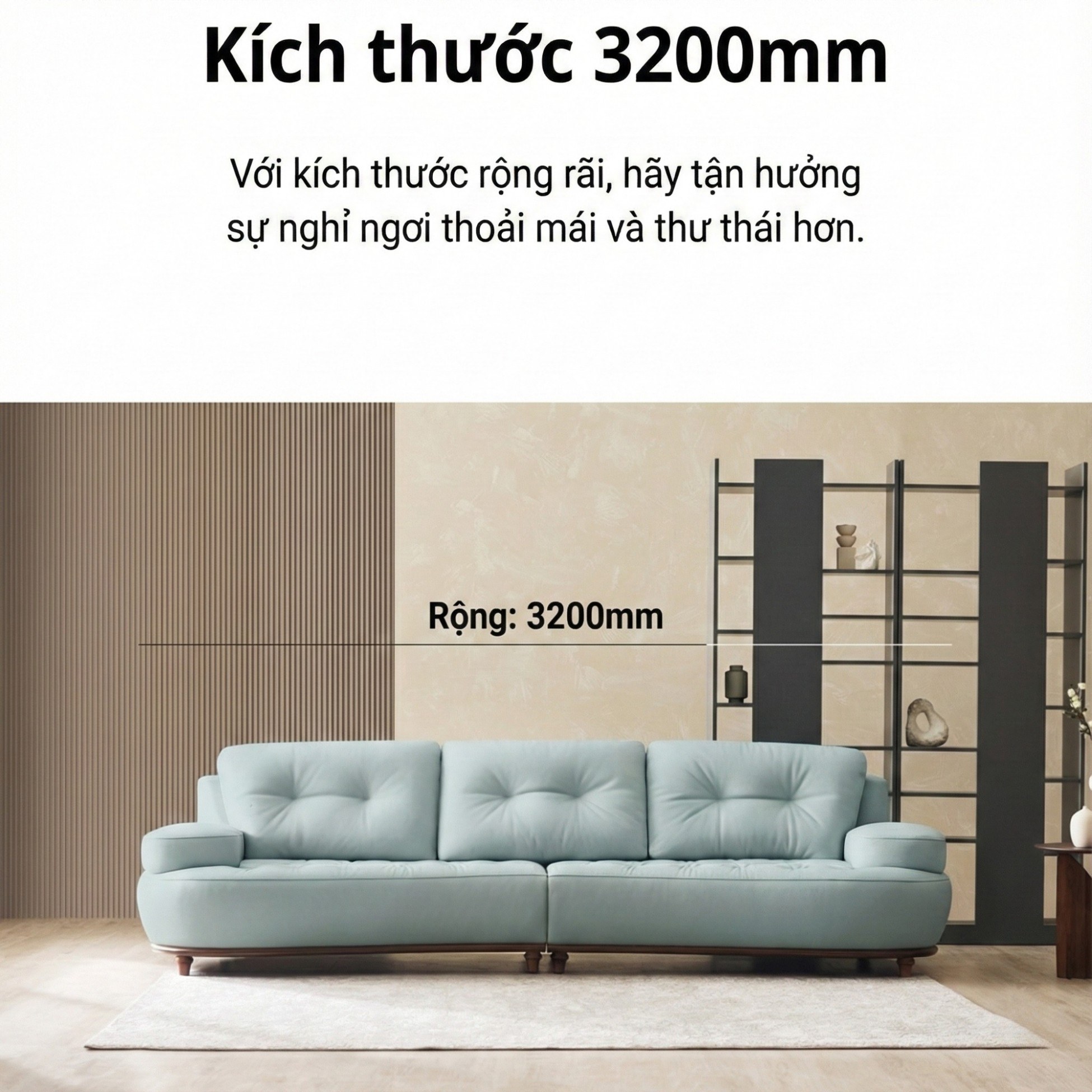 Sofa NOURA – Sofa Băng Lưng Cong Độc Lạ Bọc Da Cao Cấp Sang Trọng