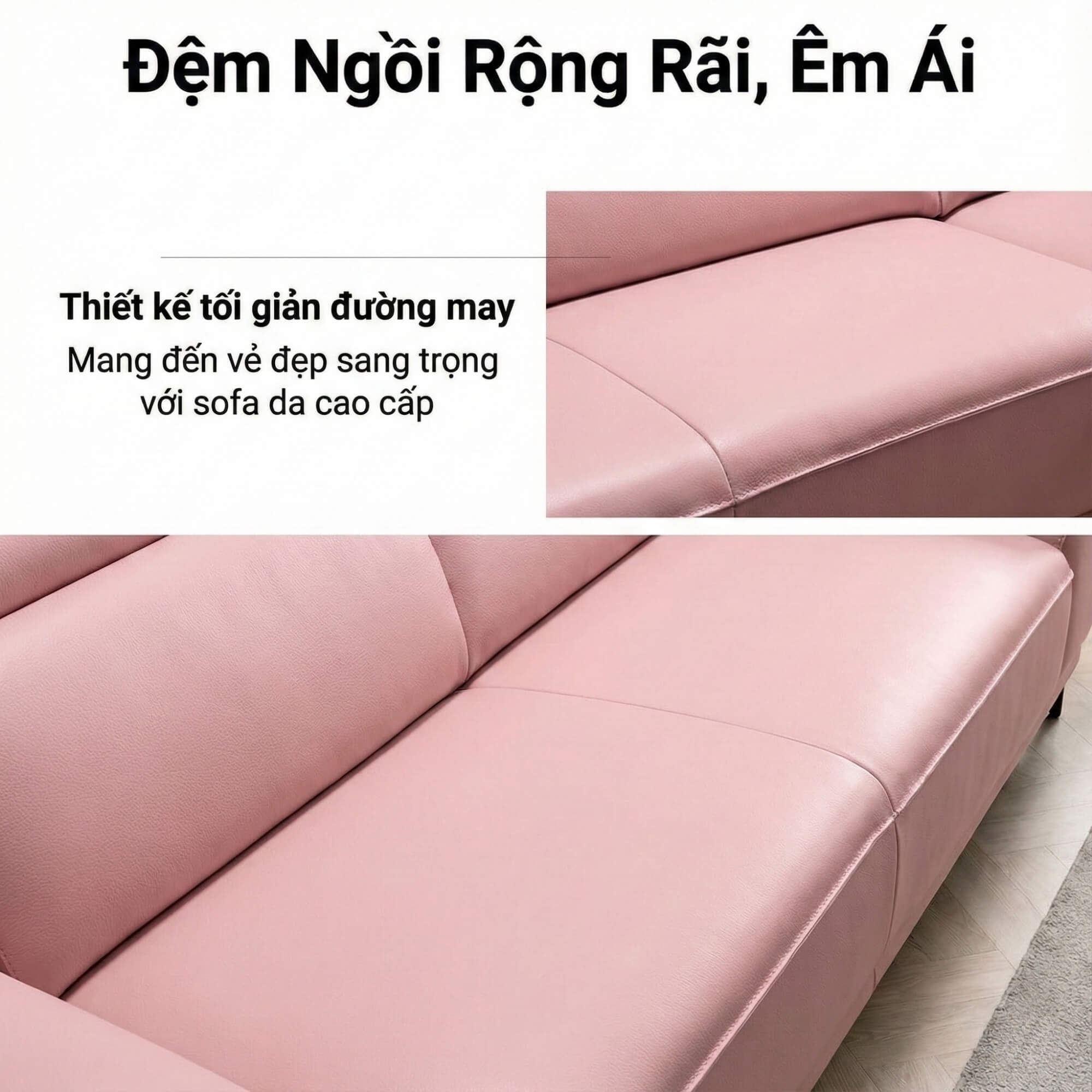 Sofa Openhouse – Sofa Góc Hiện Đại Da Cao Cấp Cỡ Lớn Cho Sự Thoải Mái