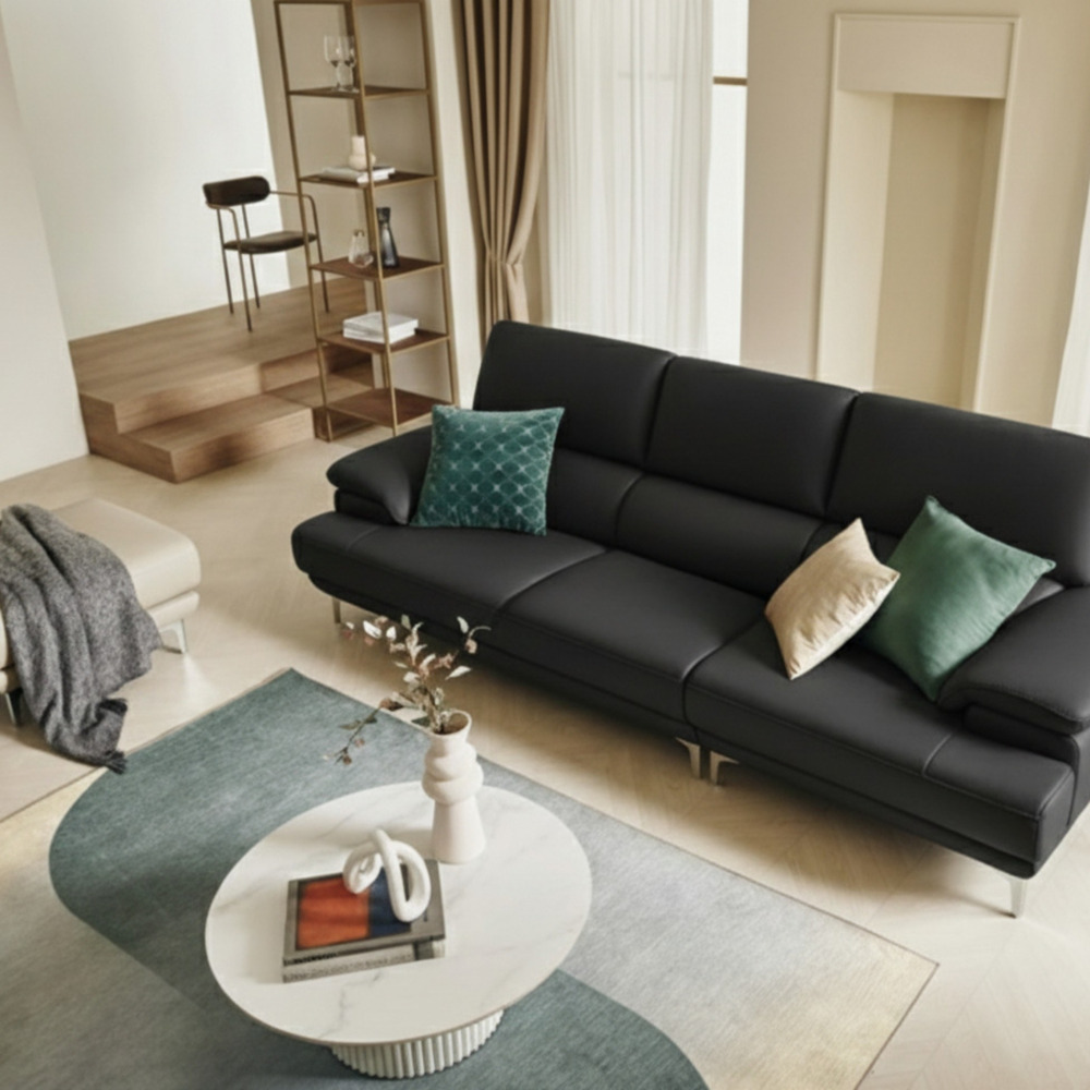 Sofa SANCTUM – Sofa Da Cao Cấp Hiện Đại Tối Ưu Sự Êm Ái
