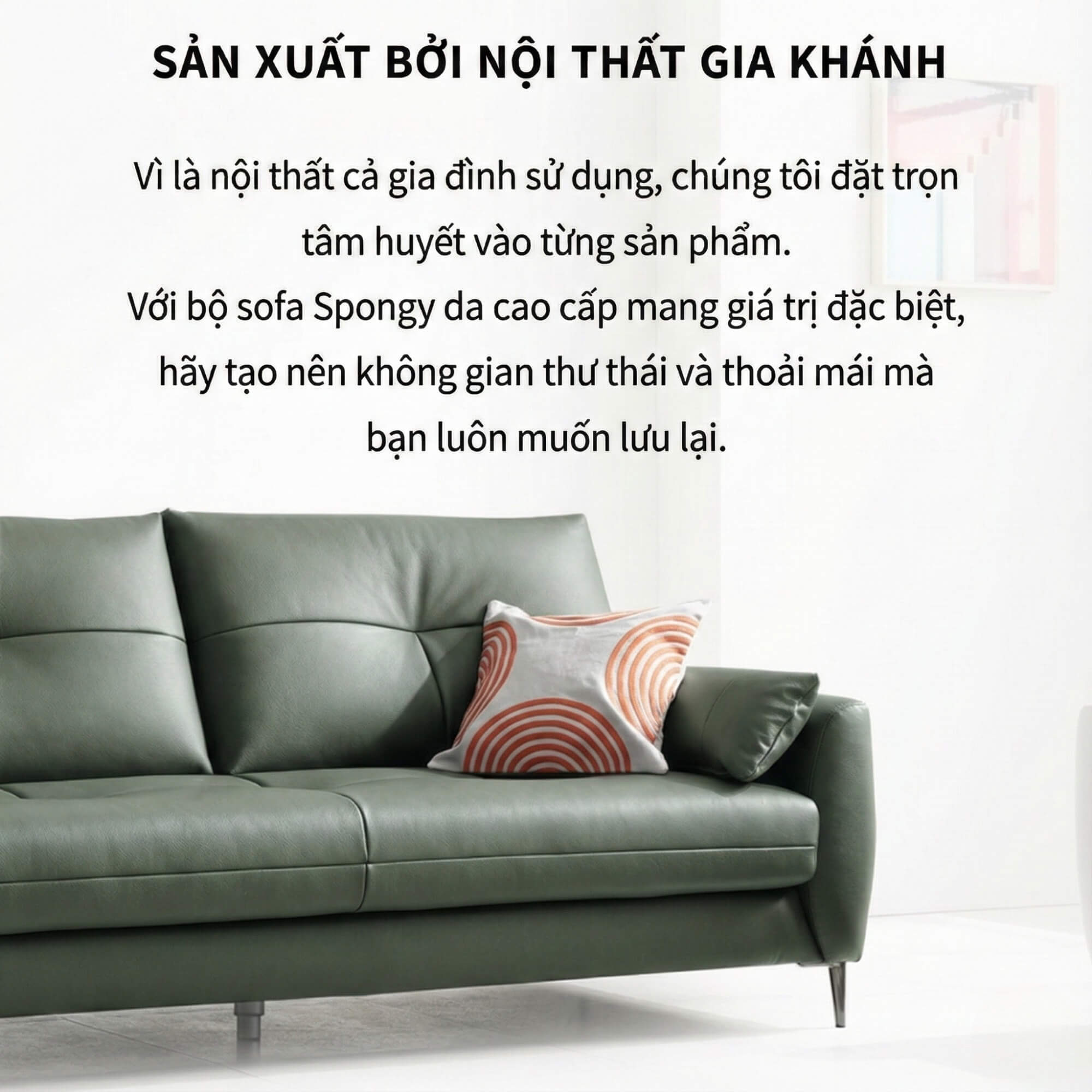 Sofa SPONGY - Sofa Băng 2 Chỗ Nhỏ Gọn Và Êm Ái