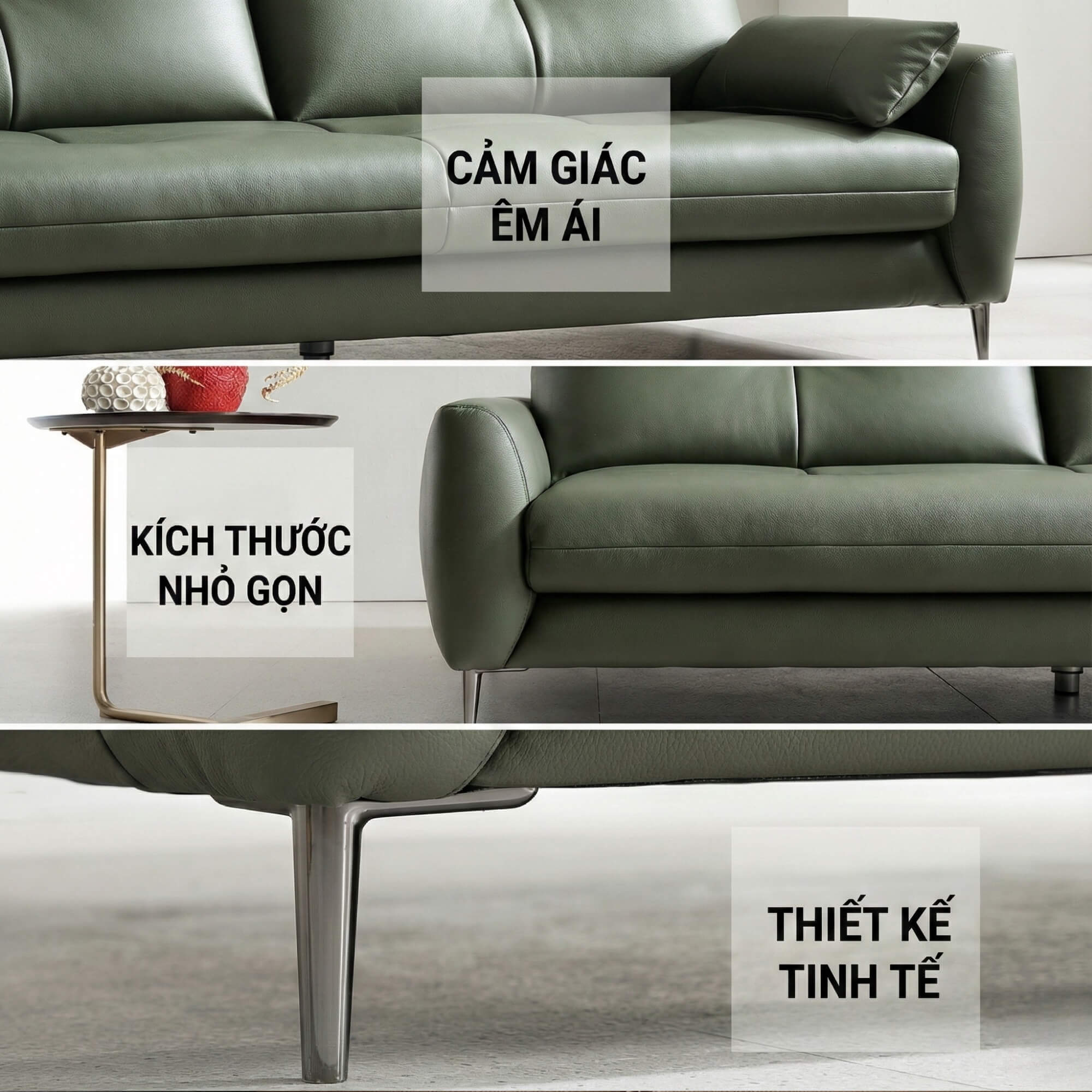 Sofa SPONGY - Sofa Băng 2 Chỗ Nhỏ Gọn Và Êm Ái