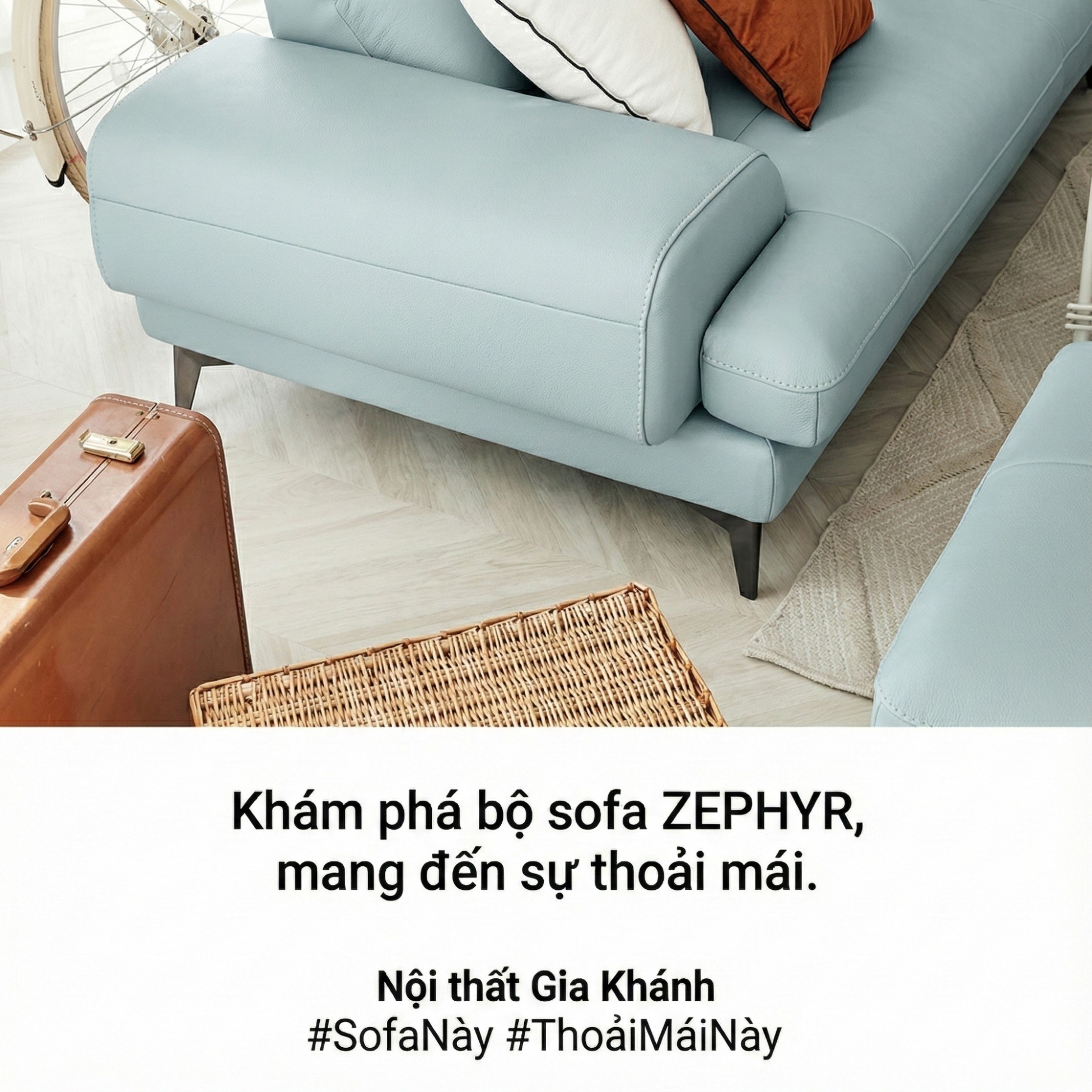 Sofa ZEPHYR – Sofa Da Cao Cấp Hiện Đại Êm Ái Tối Ưu