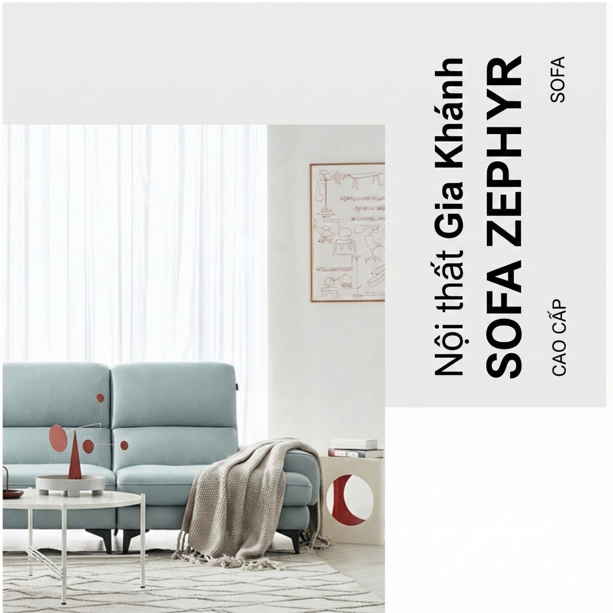 Sofa ZEPHYR – Sofa Da Cao Cấp Hiện Đại Êm Ái Tối Ưu