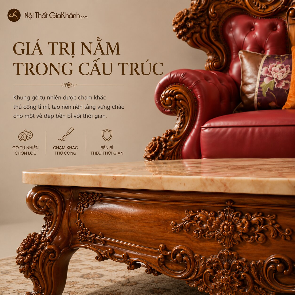 Combo phòng khách Imperial Rose GA65, ảnh 5