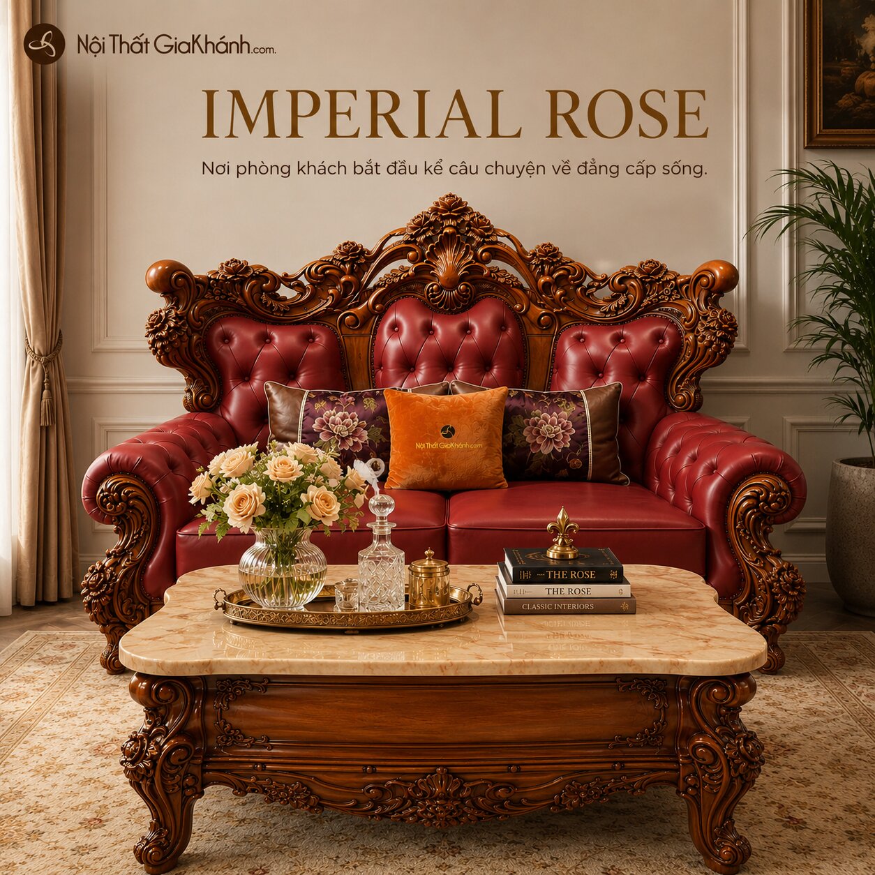 Combo phòng khách Imperial Rose GA65