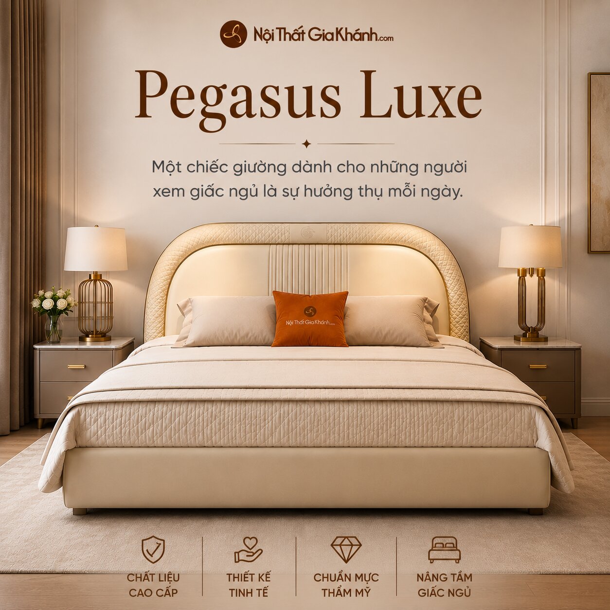 Giường Ngủ Pegasus Luxe