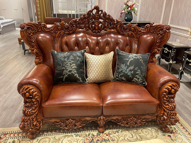 Bộ Sofa Tân Cổ Điển Nhập Khẩu Tuyệt Mỹ Cho Biệt Thự SB923-123 – ảnh 3