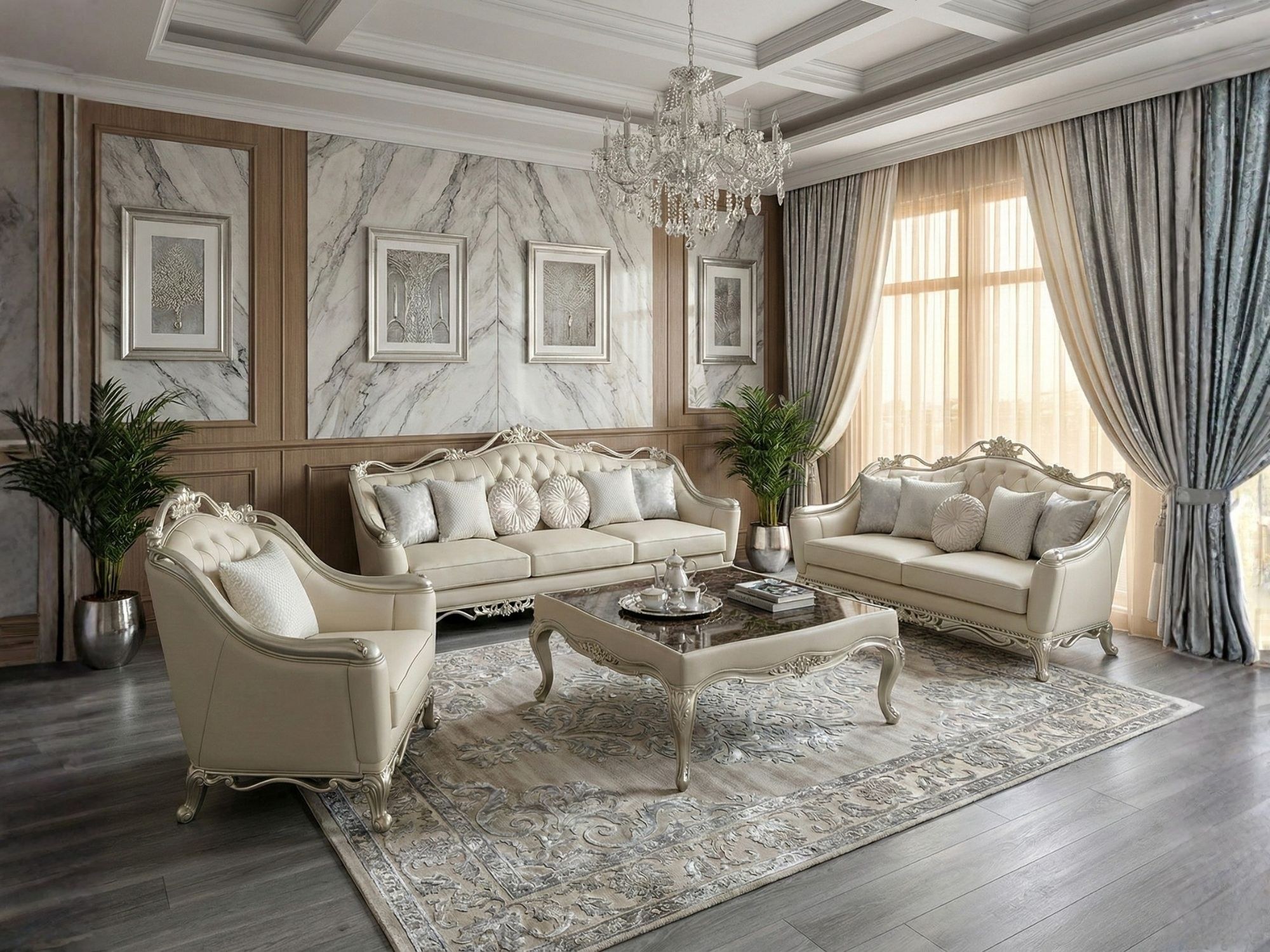 Bộ Sofa Nhập Khẩu Phong Cách Mỹ M888-124