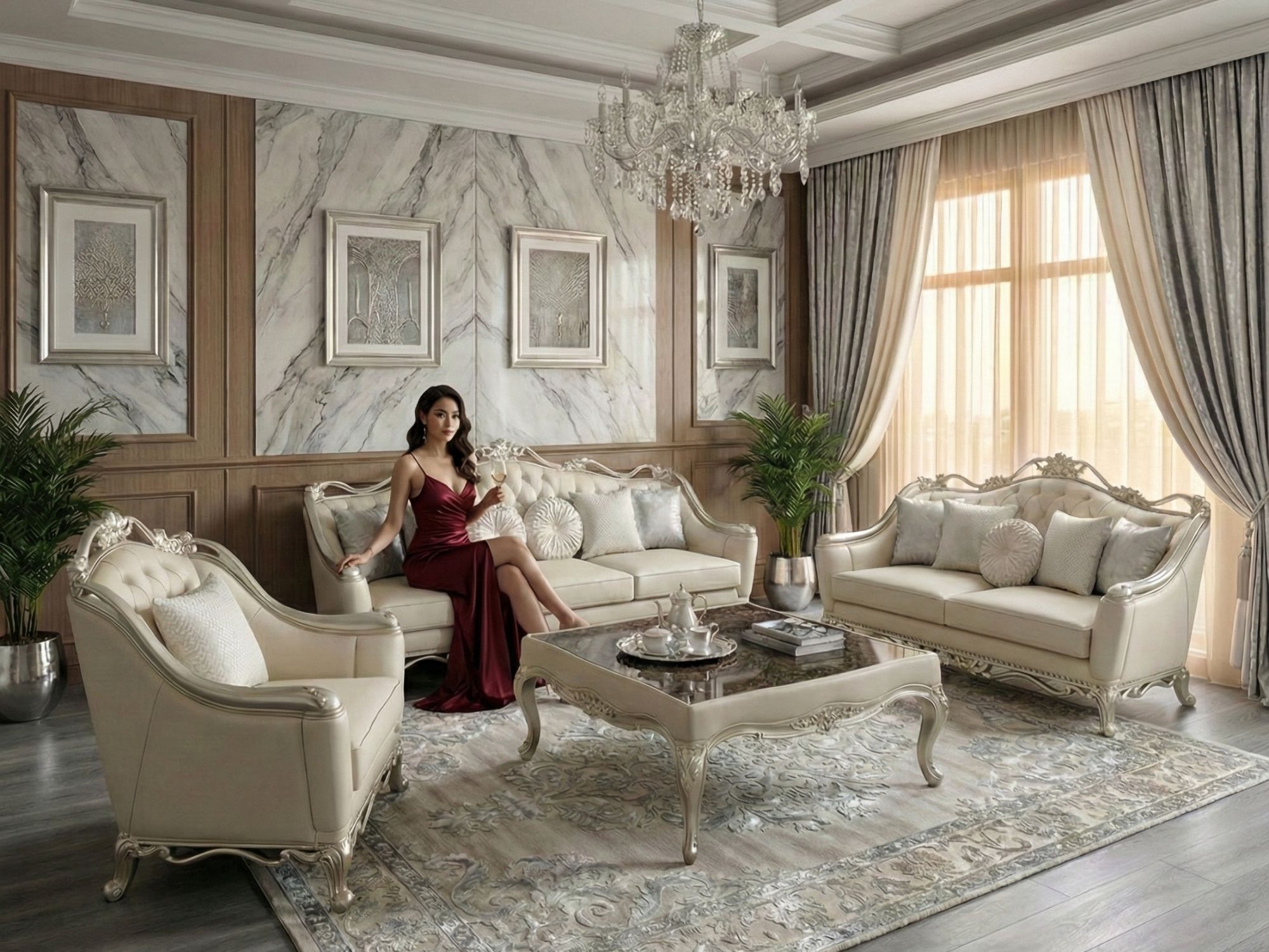 Bộ Sofa Phong Cách Mỹ