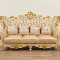 Bộ sofa Tân Cổ Điển Élyséon Dát Vàng Họa Tiết Cho Lâu Đài SB923H-113