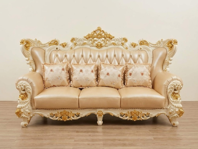 Bộ sofa Tân Cổ Điển Élyséon Mạ Vàng Họa Tiết Cho Lâu Đài SB923H-113
