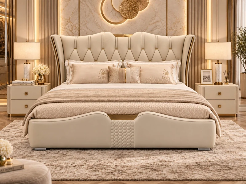 Giường Ngủ ELVARIS - Giường Bọc Da Luxury GI2336-18