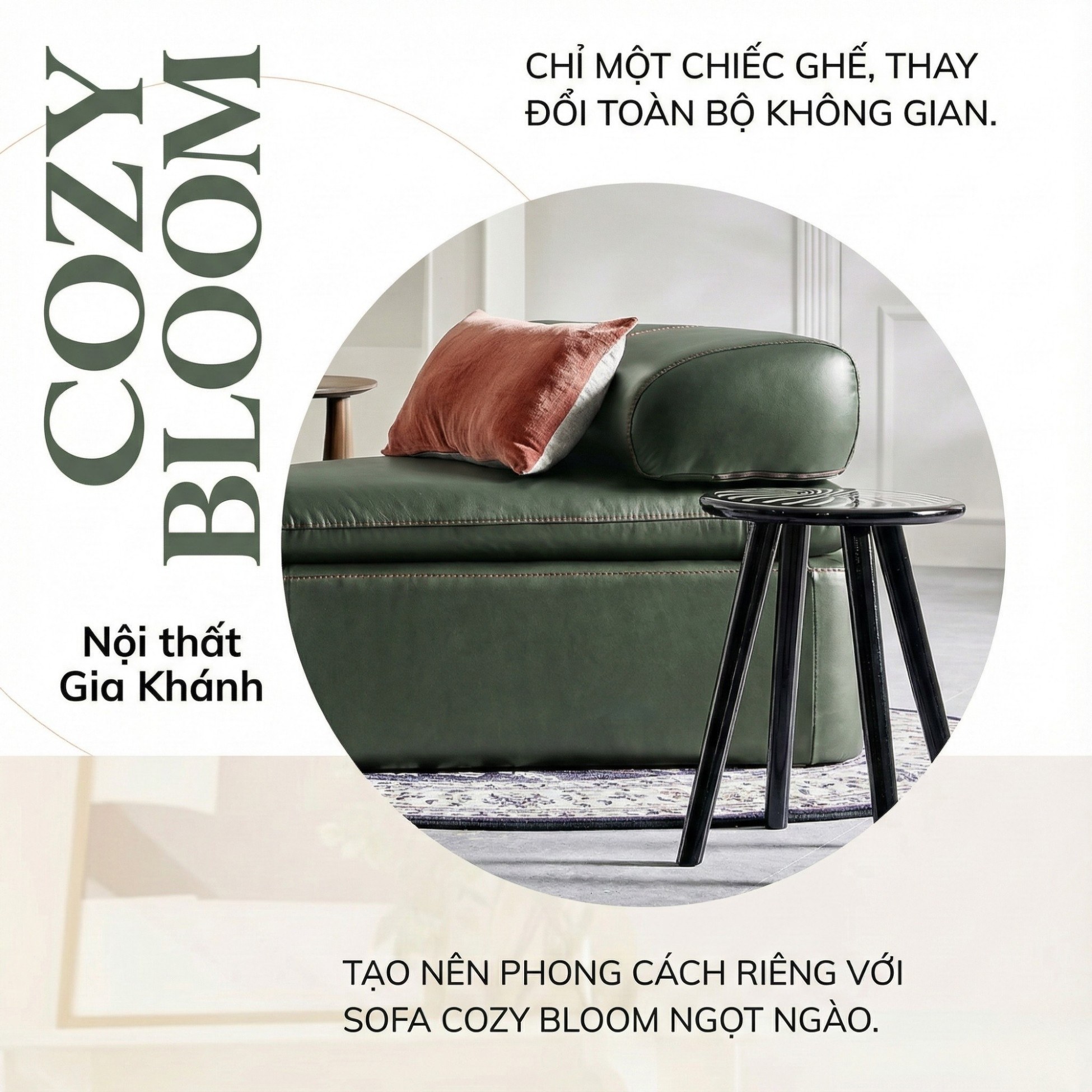 Sofa COZY BLOOM – Sofa Module Tròn Thiết Kế Độc Đáo