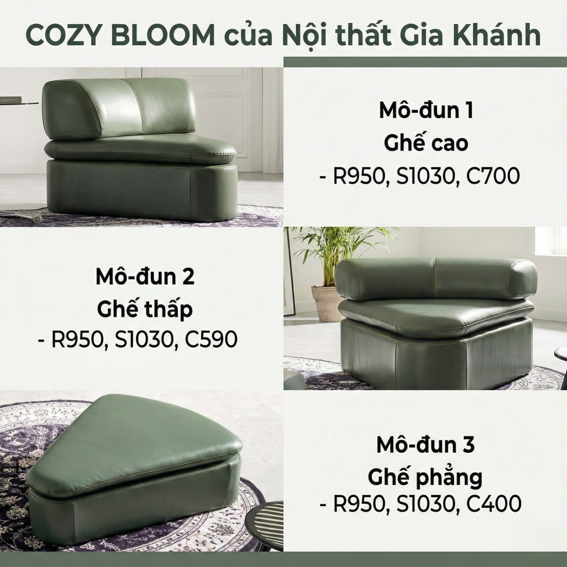 Sofa COZY BLOOM – Sofa Module Tròn Thiết Kế Độc Đáo