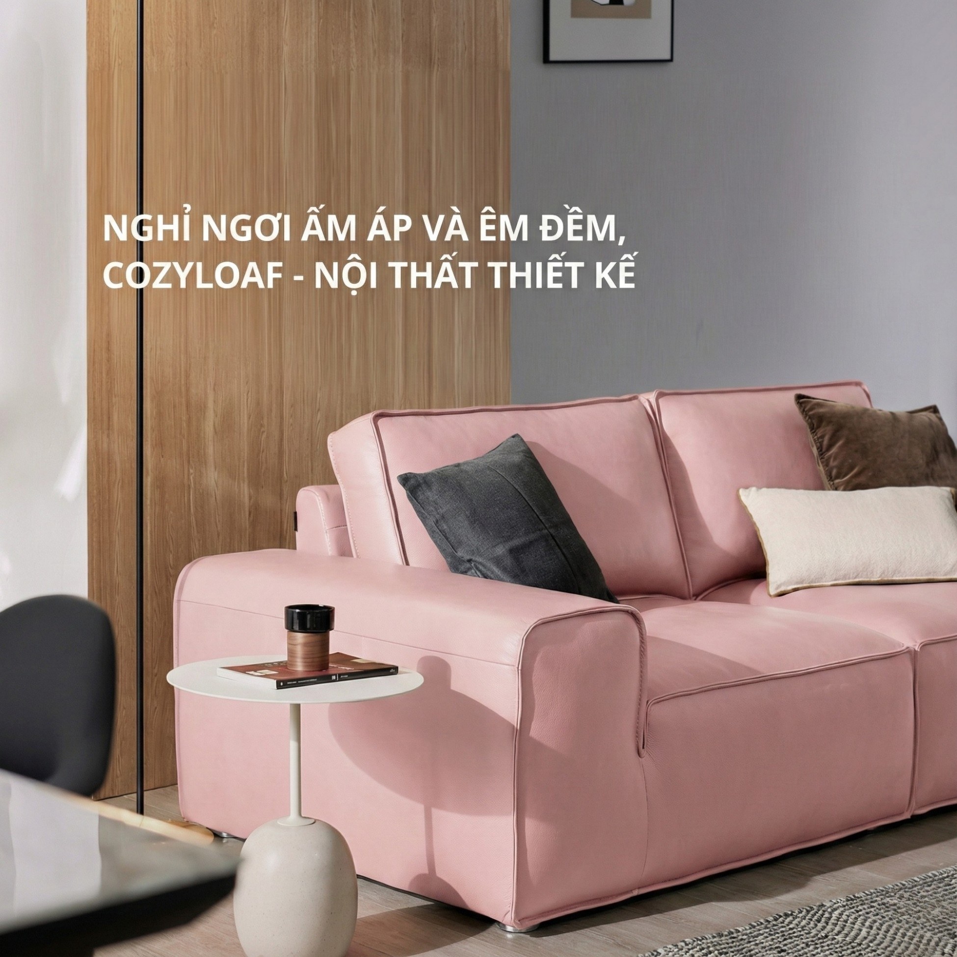 Sofa COZYLOAF – Sofa Da Dáng Băng Hiện Đại Êm Ái Thiết Kế Tối Giản