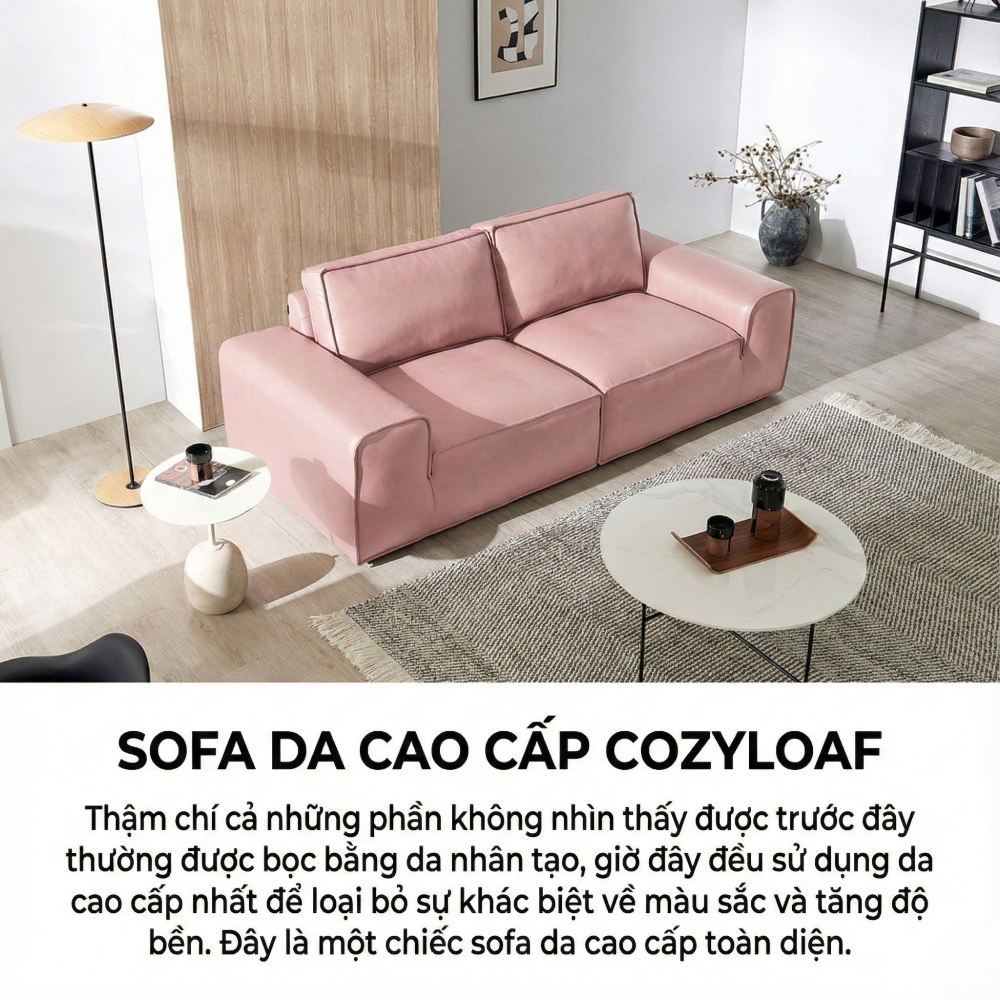 Sofa COZYLOAF – Sofa Da Dáng Băng Hiện Đại Êm Ái Thiết Kế Tối Giản