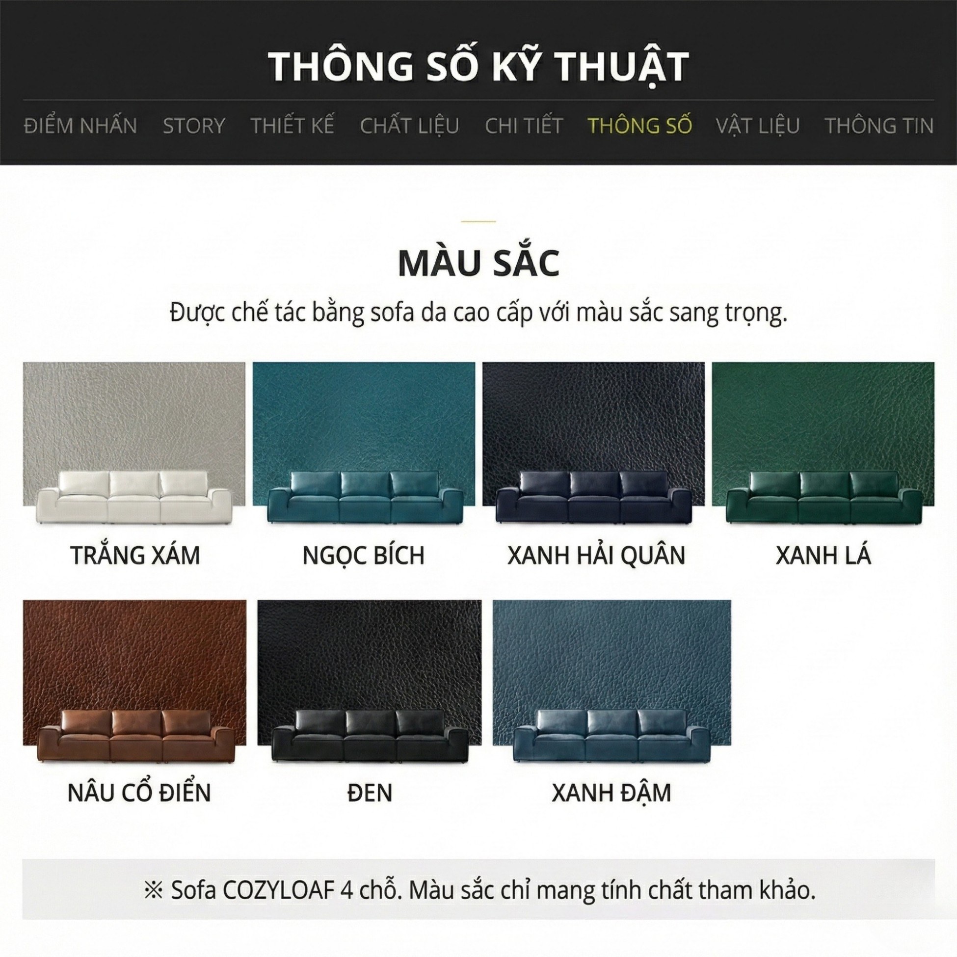 Sofa COZYLOAF – Sofa Da Dáng Băng Hiện Đại Êm Ái Thiết Kế Tối Giản