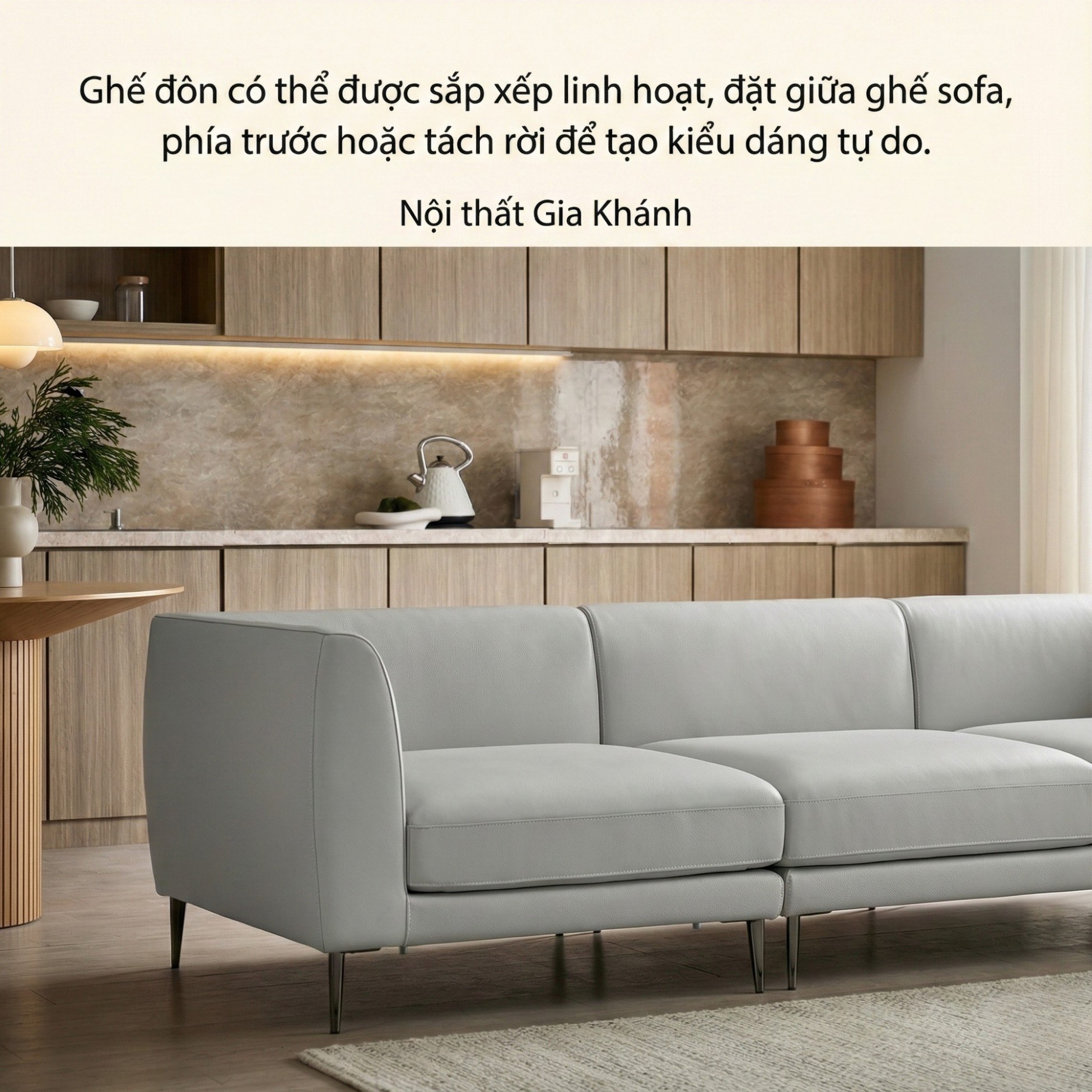 Sofa FIRSTLIGHT - Sofa Băng Bọc Da Cao Cấp Dạng Mô-đun Tùy Chỉnh