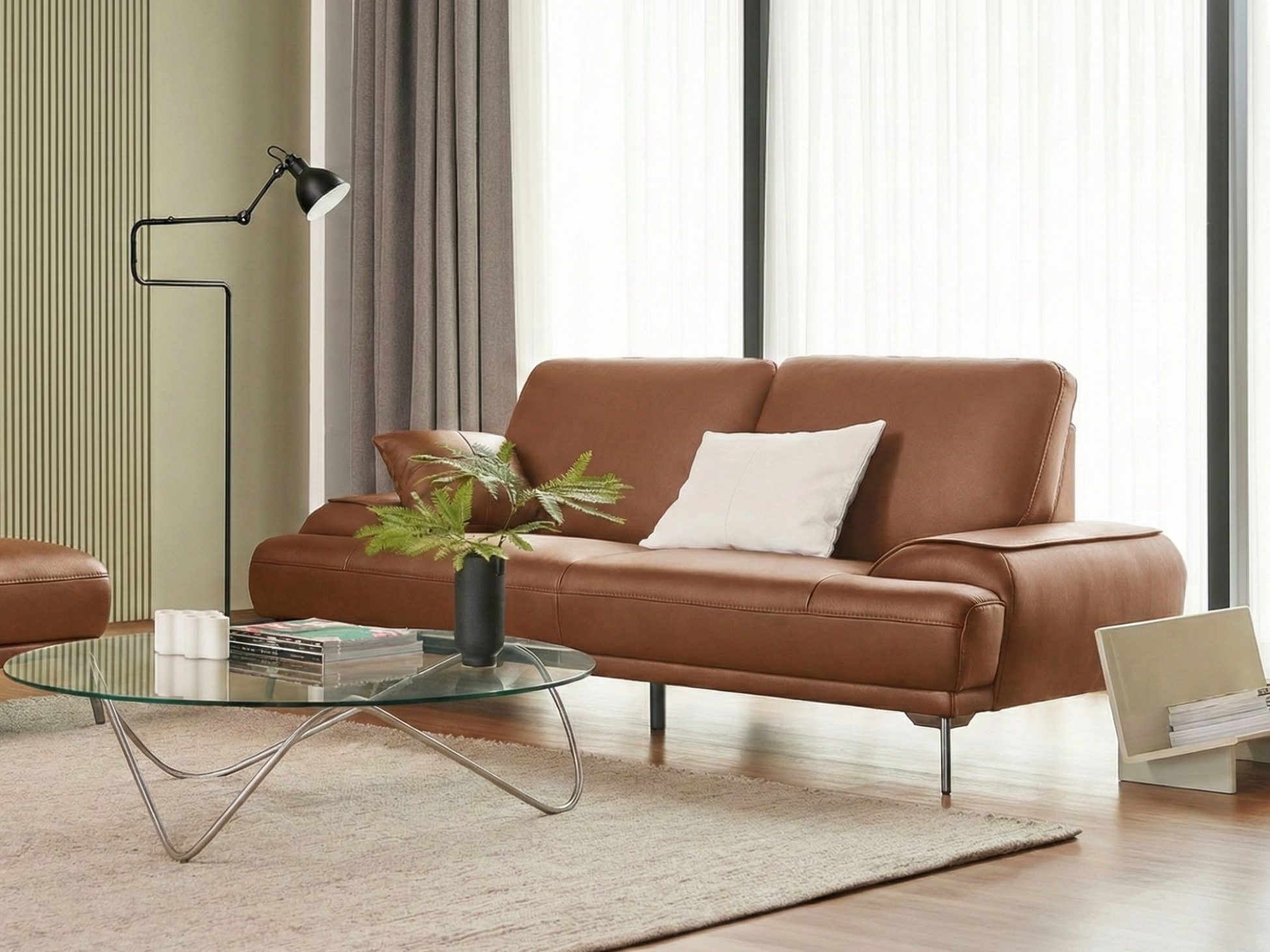 Sofa MILAN - Sofa Da Cao Cấp Hiện Đại Thiết Kế Tối Giản Thoải Mái