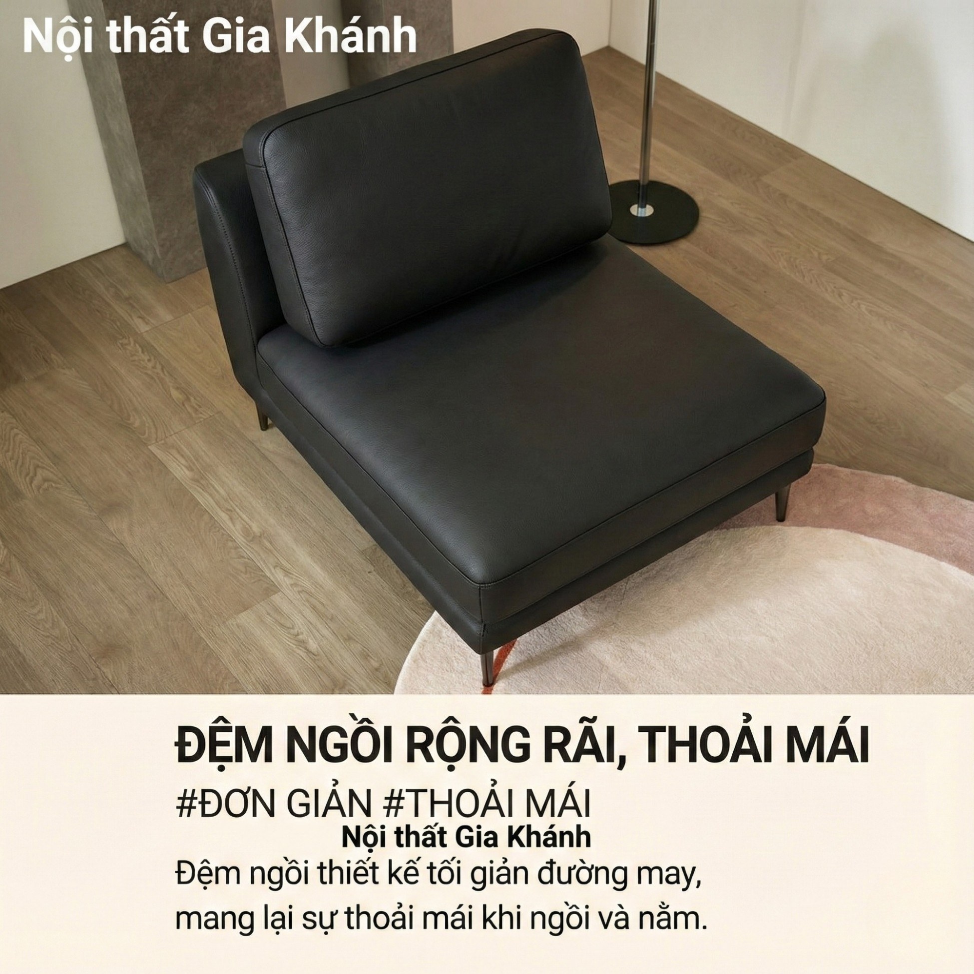 Sofa NEO - Sofa Đơn Bọc Da Kiểu Module Linh Hoạt Cho Phòng Khách Hiện Đại