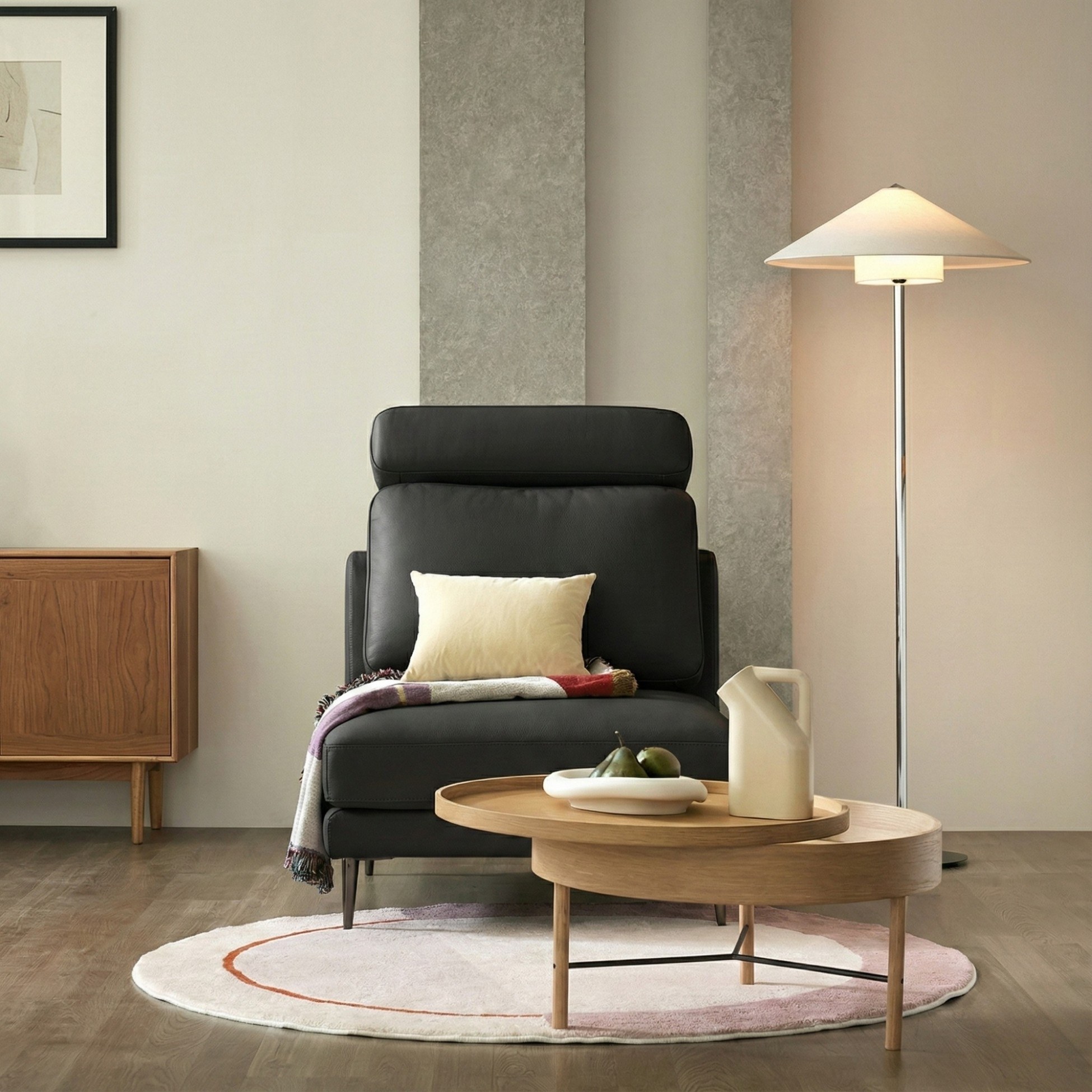 Sofa NEO - Sofa Đơn Bọc Da Kiểu Module Linh Hoạt Cho Phòng Khách Hiện Đại