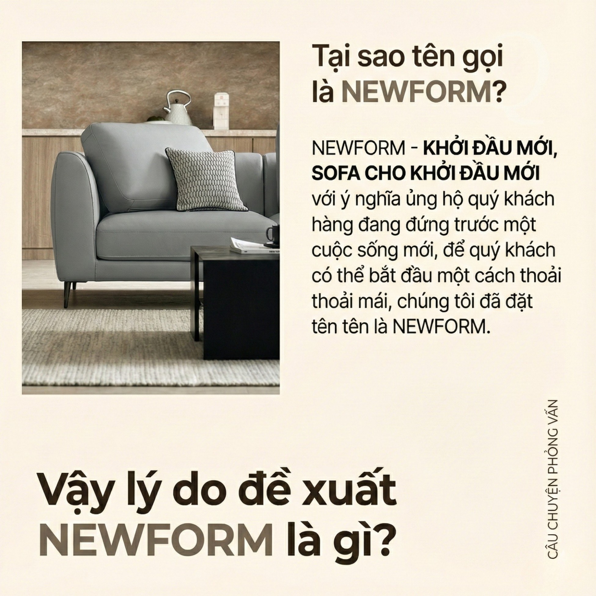 Sofa NEWFORM - Sofa Hiện Đại Với Da Cao Cấp Dạng Mô-đun Linh Hoạt 