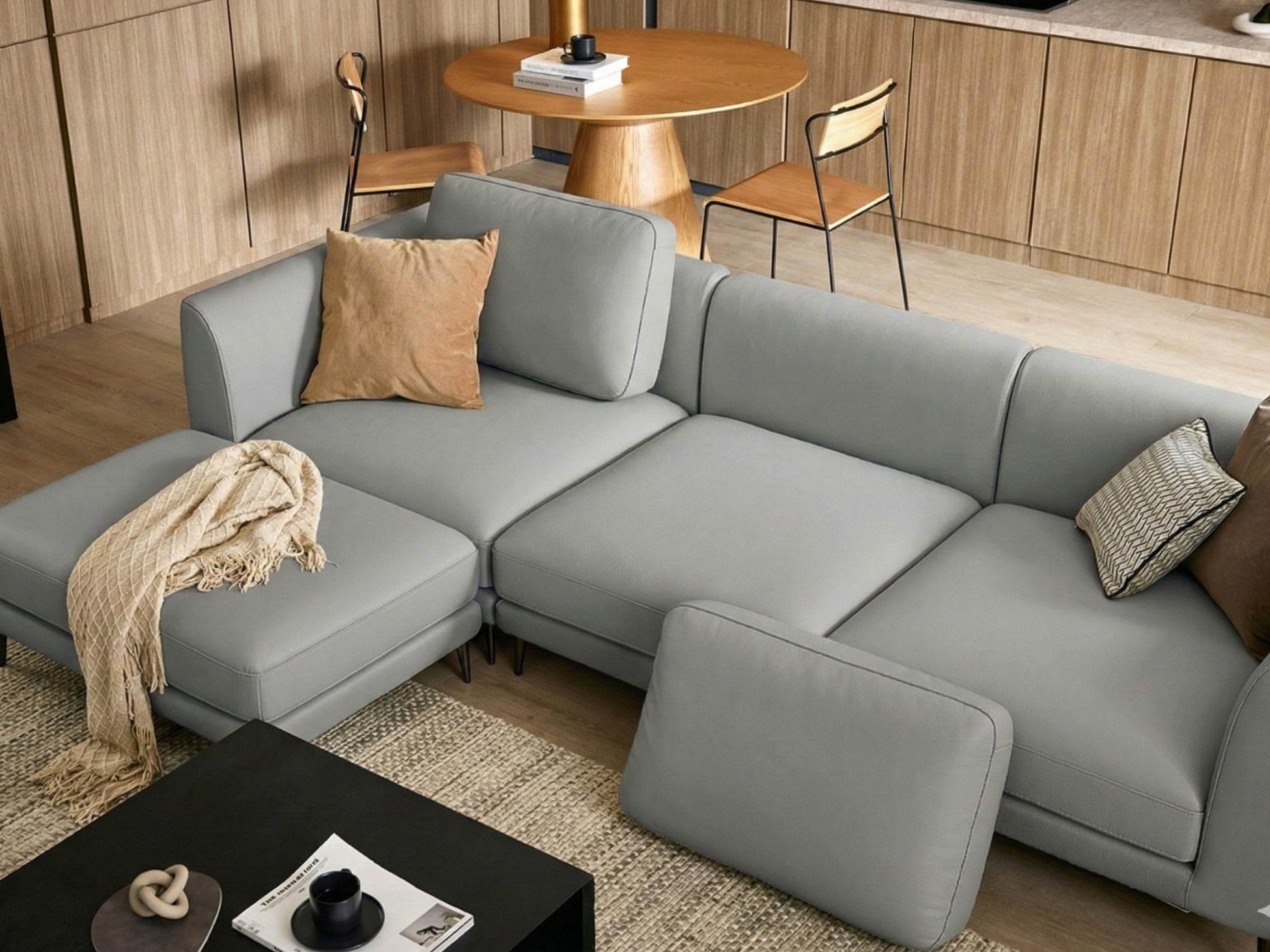 Sofa NEWFORM - Sofa Hiện Đại Với Da Cao Cấp Dạng Mô-đun Linh Hoạt