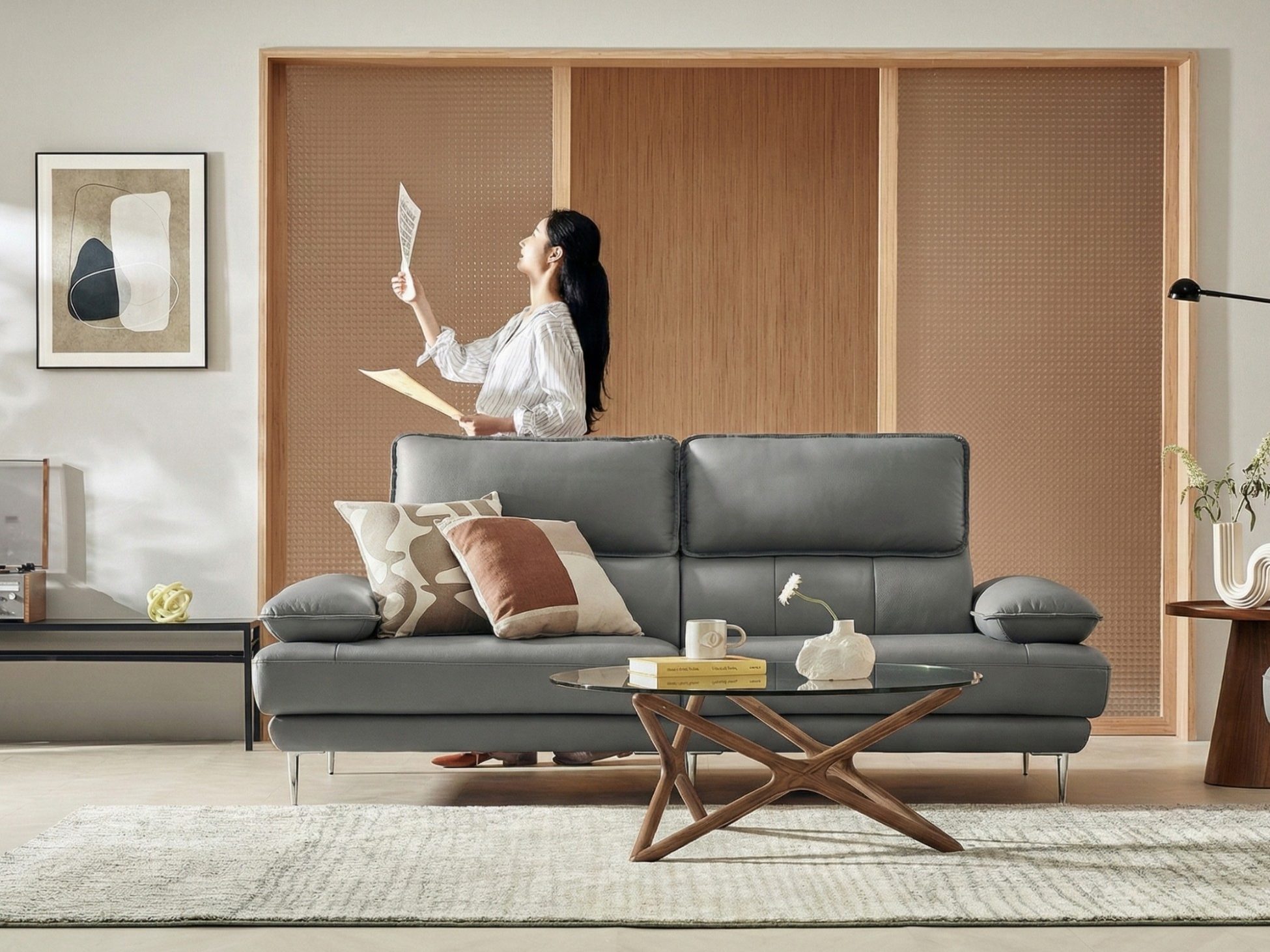 Sofa PURE INSPIRE – Sofa Băng Bọc Da Cao Cấp Thư Giãn Hoàn Hảo